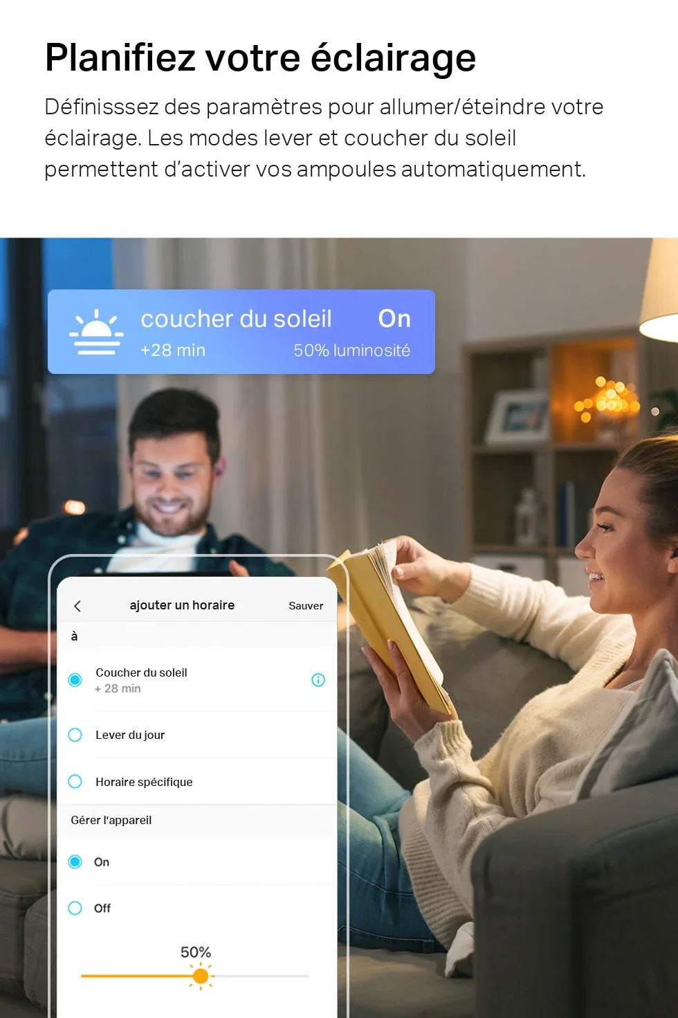 Tapo Ampoule Connectée WiFi LED E27 Blanc 4000K Dimmable 8W 806Lm Compatible Alexa Google Home L520E