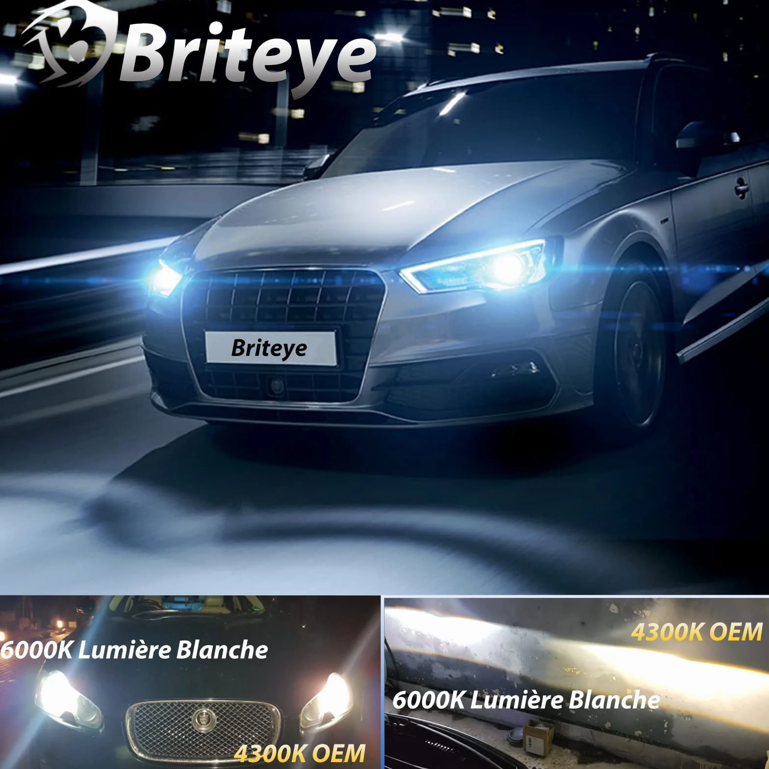 Briteye Ampoule Xenon D1S 35W 6000K 12V HID (2pcs)