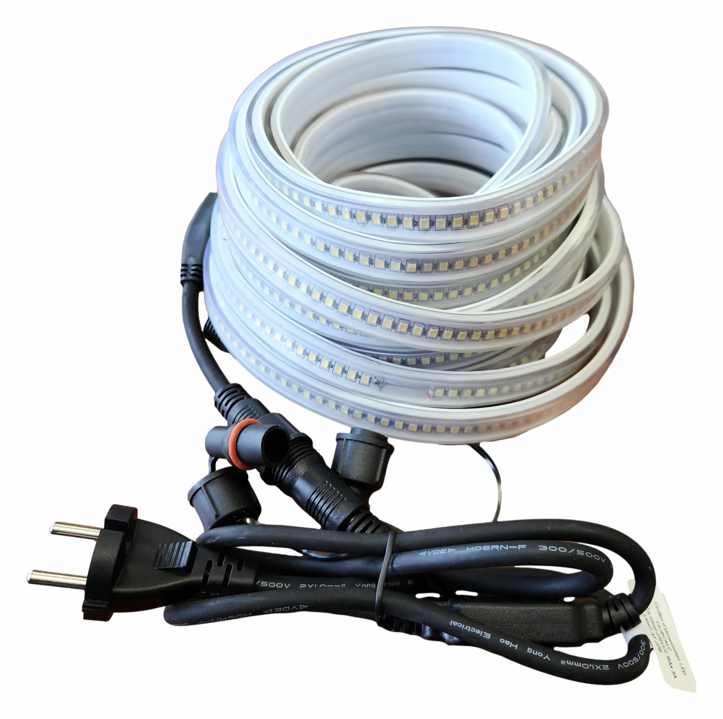 Ruban LED Connectable de Chantier Carré Rouge Light 10 Mètres IP65 6000K 1200 Lumens/Mètre