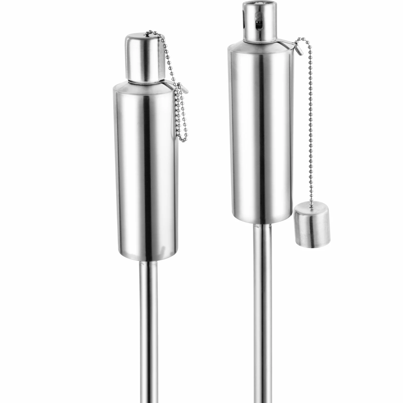 Deuba Torche de jardin à l'huile flambeau acier inoxydable 115 cm