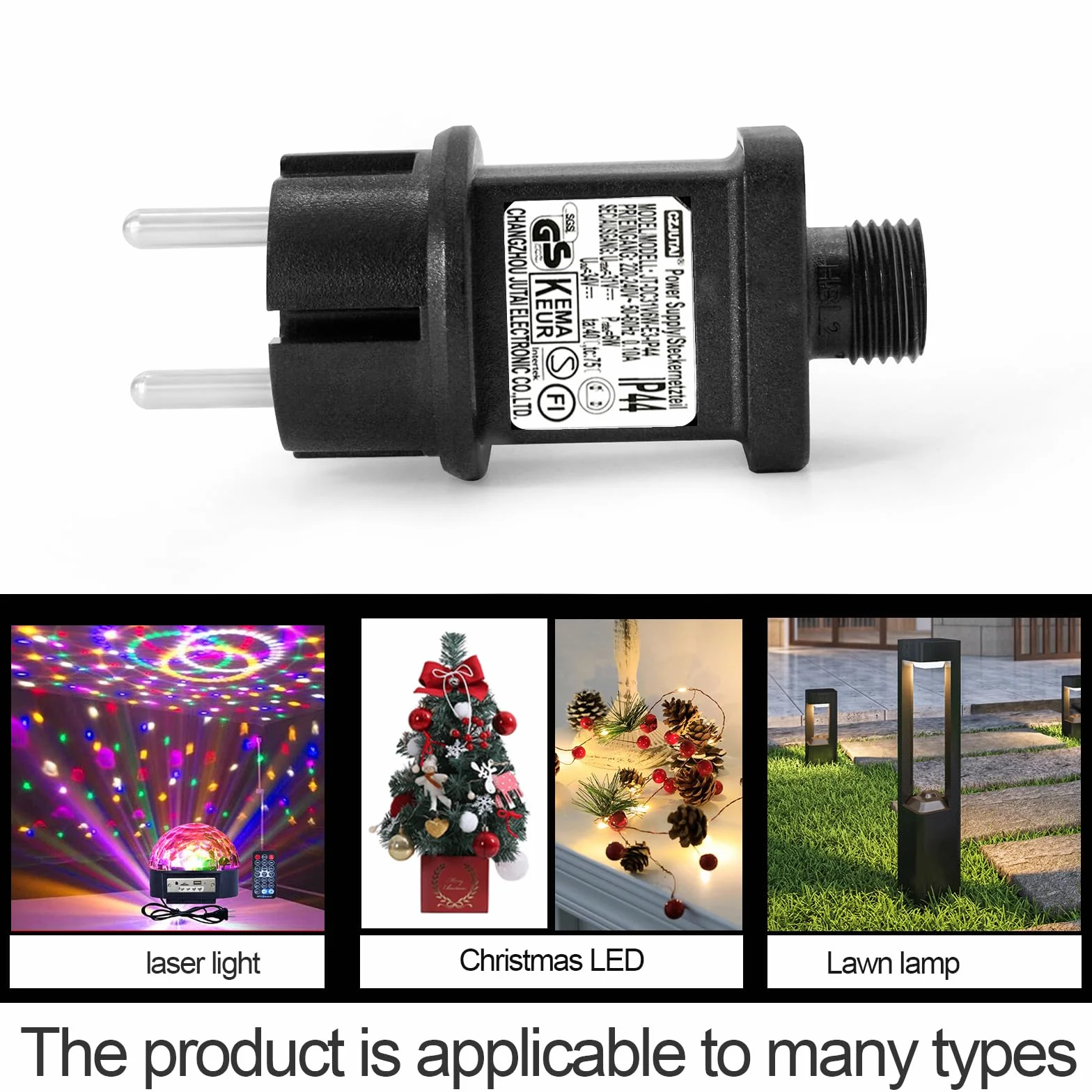 Transformateur LED CZJUTAI 31V 6W IP44 Alimentation éclairage Noël Prise européenne