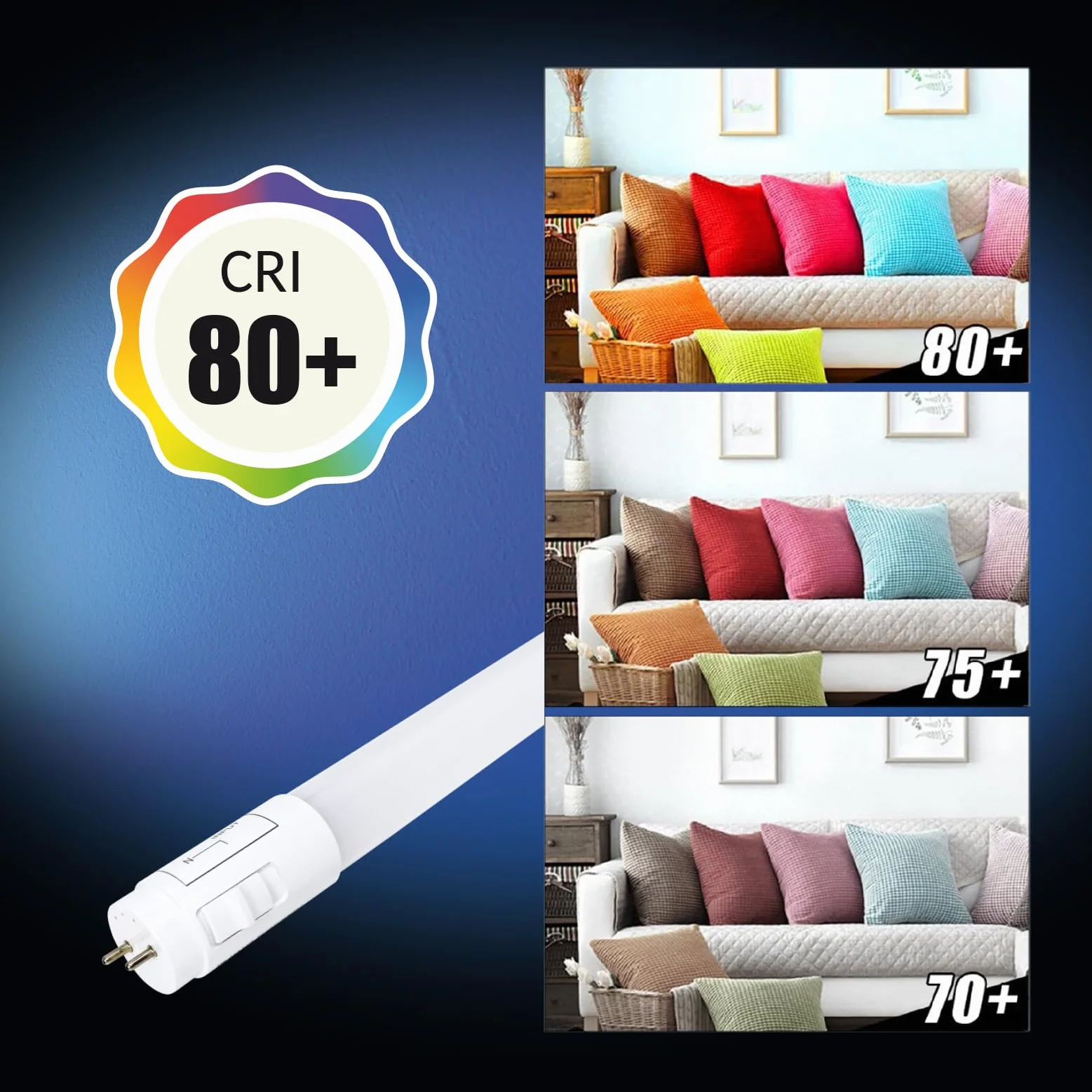 LED ATOMANT Lot de 48x Tube LED 60cm 9W CCT 1100 Lumens T8 Standard
