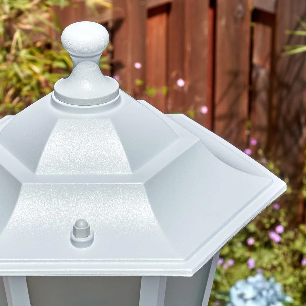 Lampadaire Loria métal verre blanc dépoli 200 cm réglable 2x E27 IP44 vintage