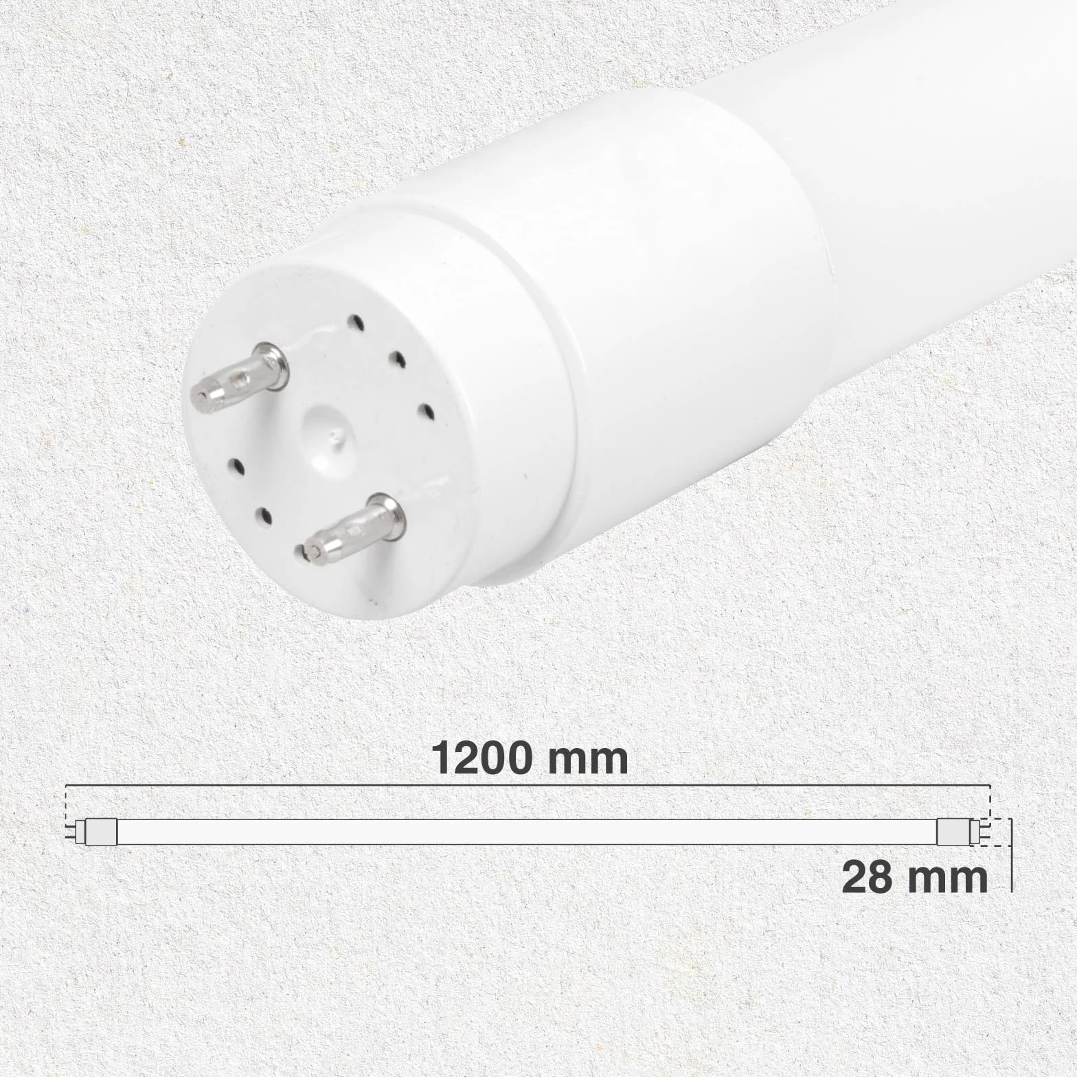 Eurocali 6x Tubes LED 120cm G13 T8 18W 1850 Lumen 6500K Blanc Froid