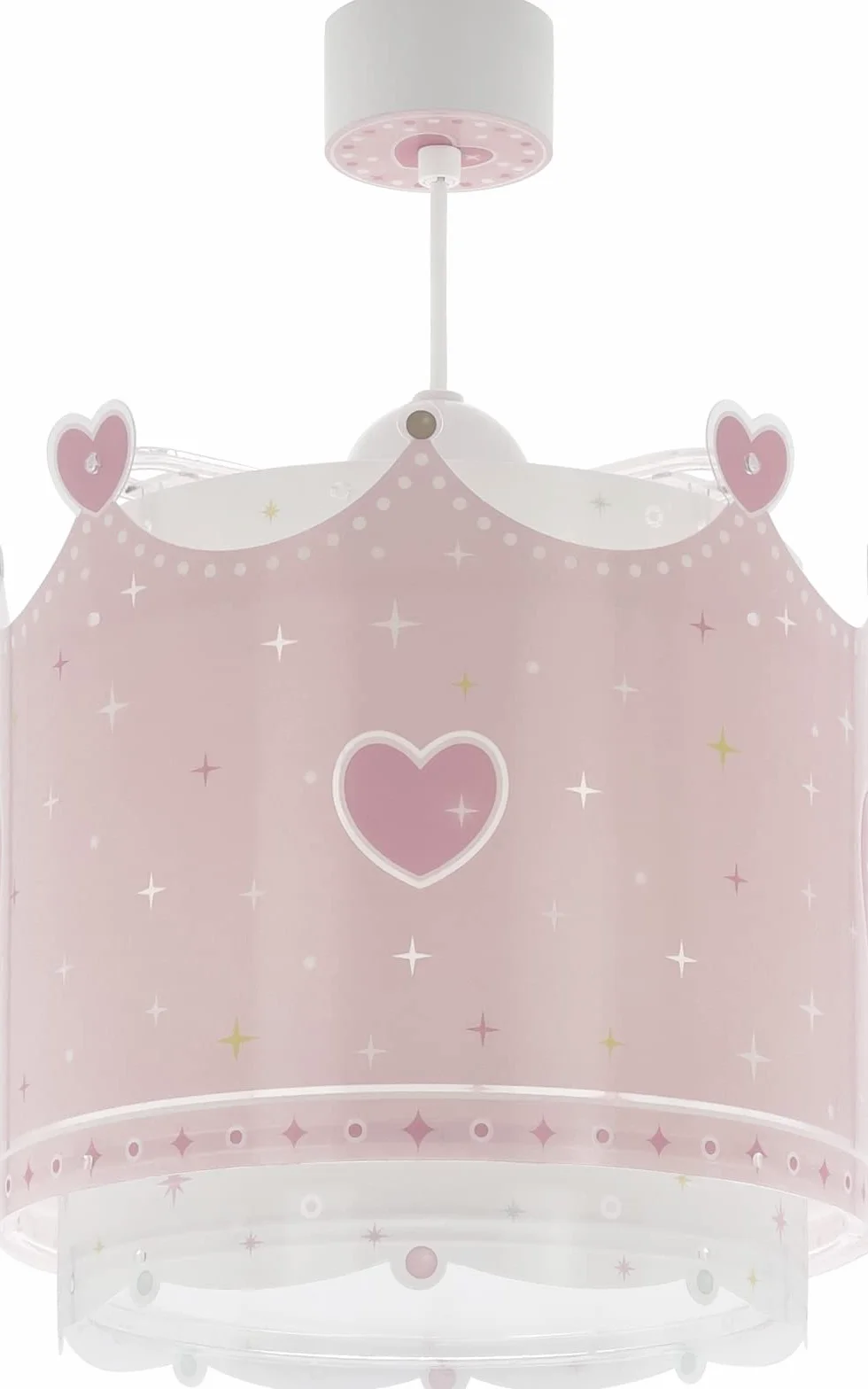 Dalber Lampe Suspension Enfant Little Queen Couronne Princesse E27