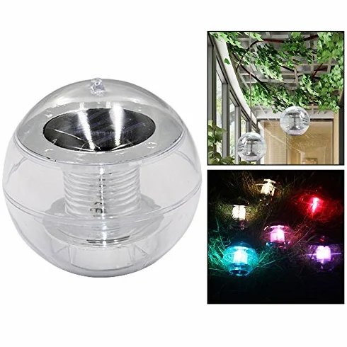 Lampe Solaire LED Flottante Boule, Lumière de Piscine colorée, Plein air Patio