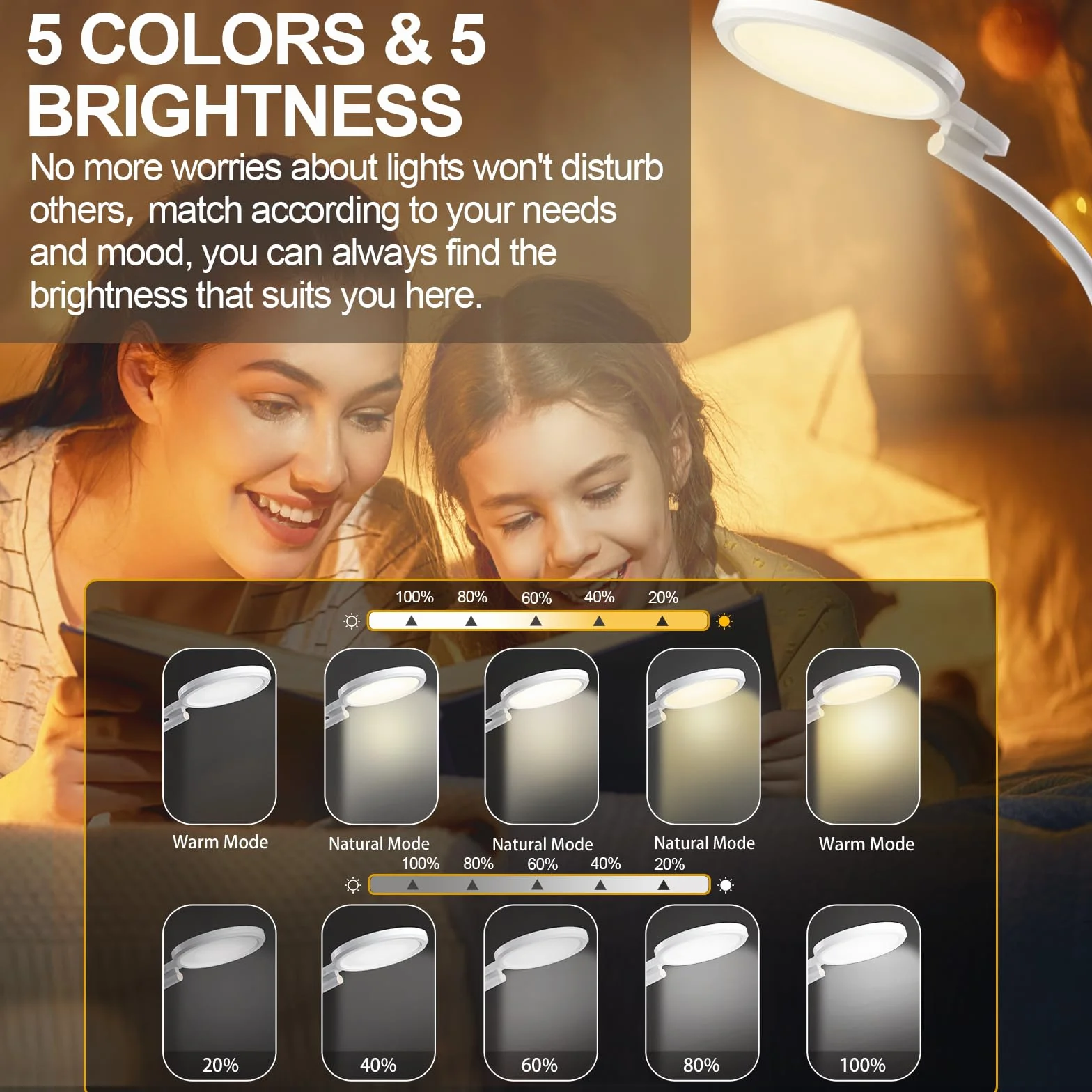 Lampe Luminothérapie 10000 Lux Lampadaire Rond 3-en-1 Télécommande Contrôle Tactile Col de Cygne Ajustable