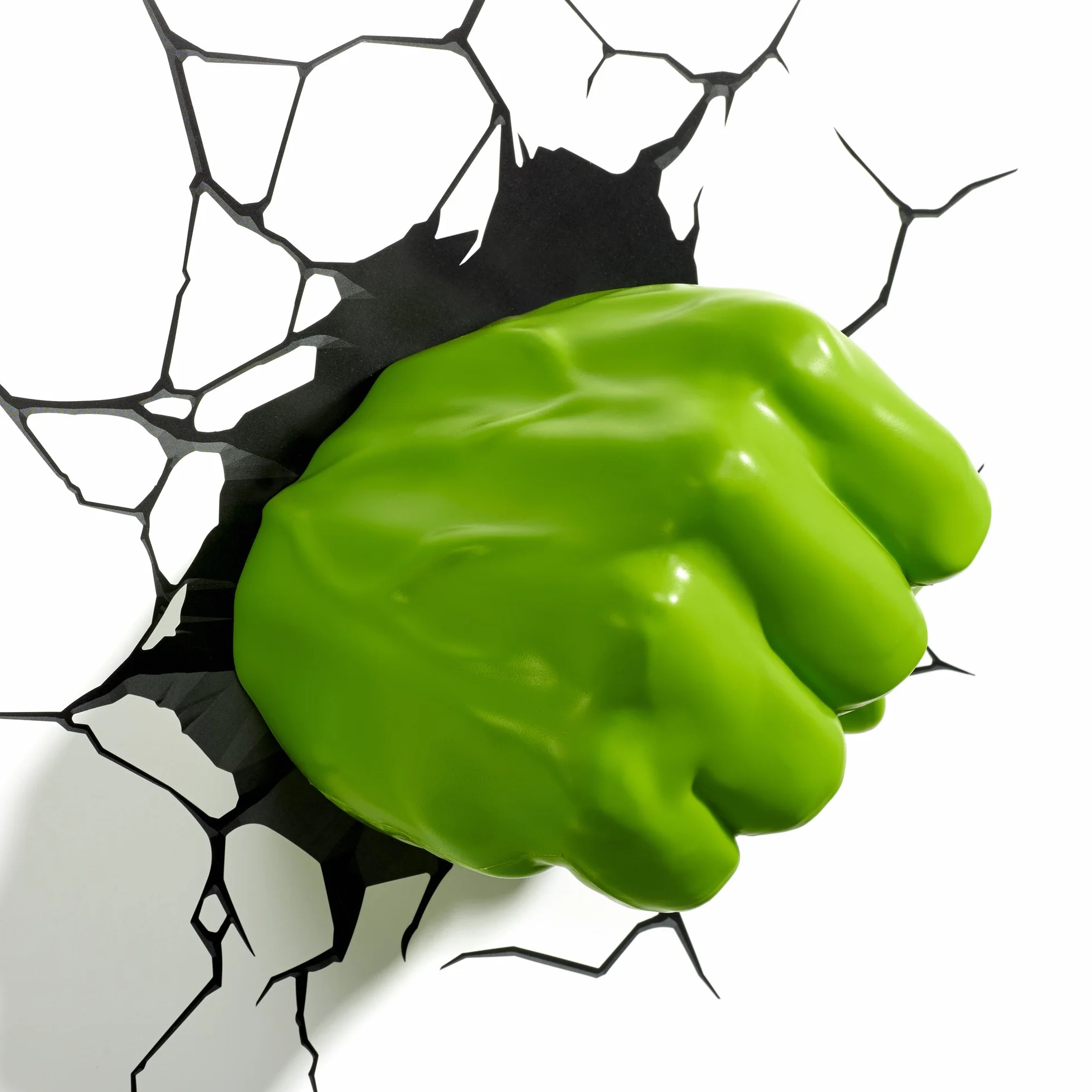 Marvel Hulk Fist 3D Wall Light, Plastique, Green