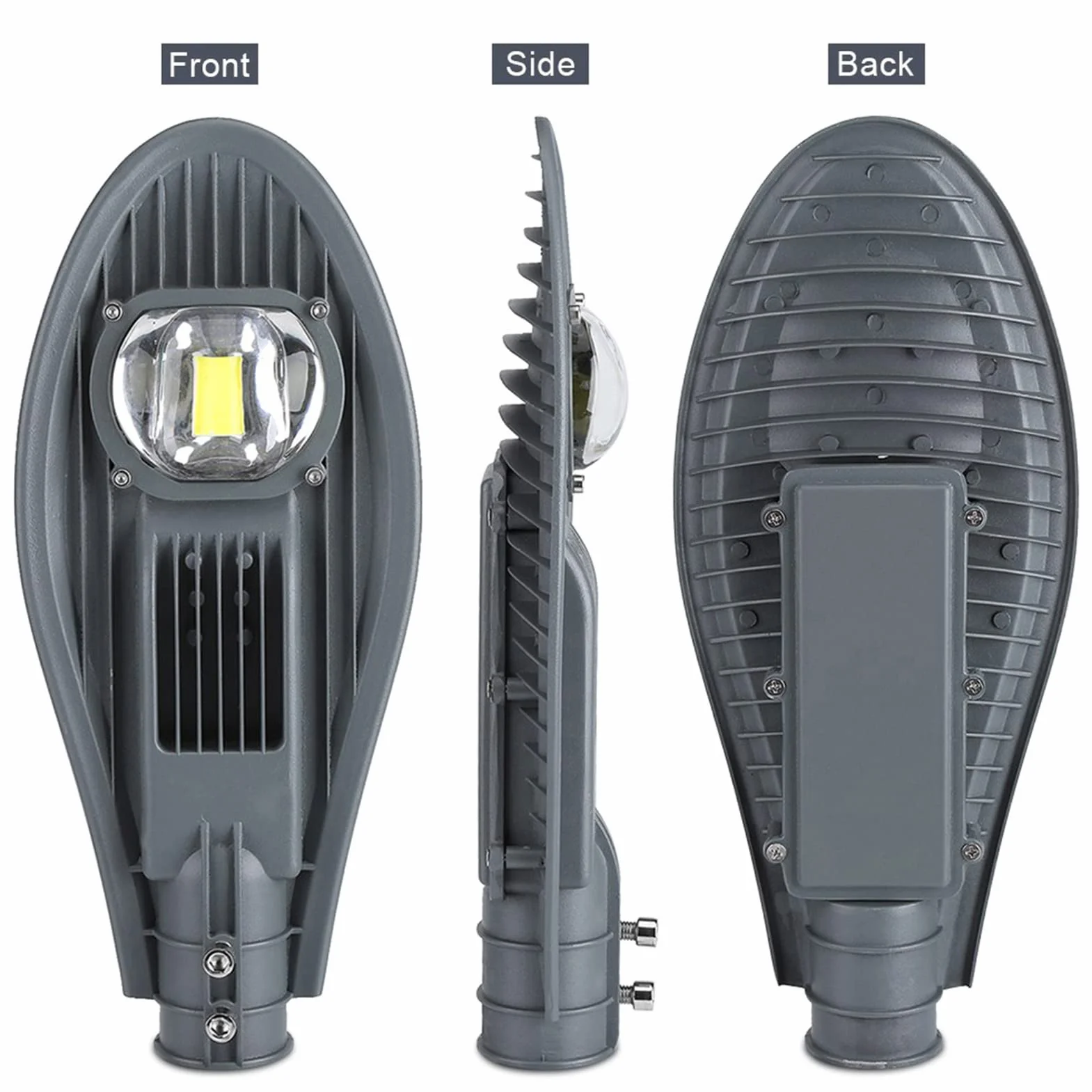 Tyenaza Réverbère LED 50W Blanc Chaud AC 85-265V Étanche Extérieure