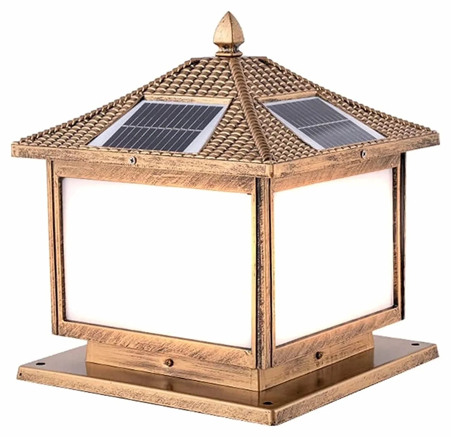 Lampadaire D'Extérieur Solaire Aluminium Hauteur 35 Cm