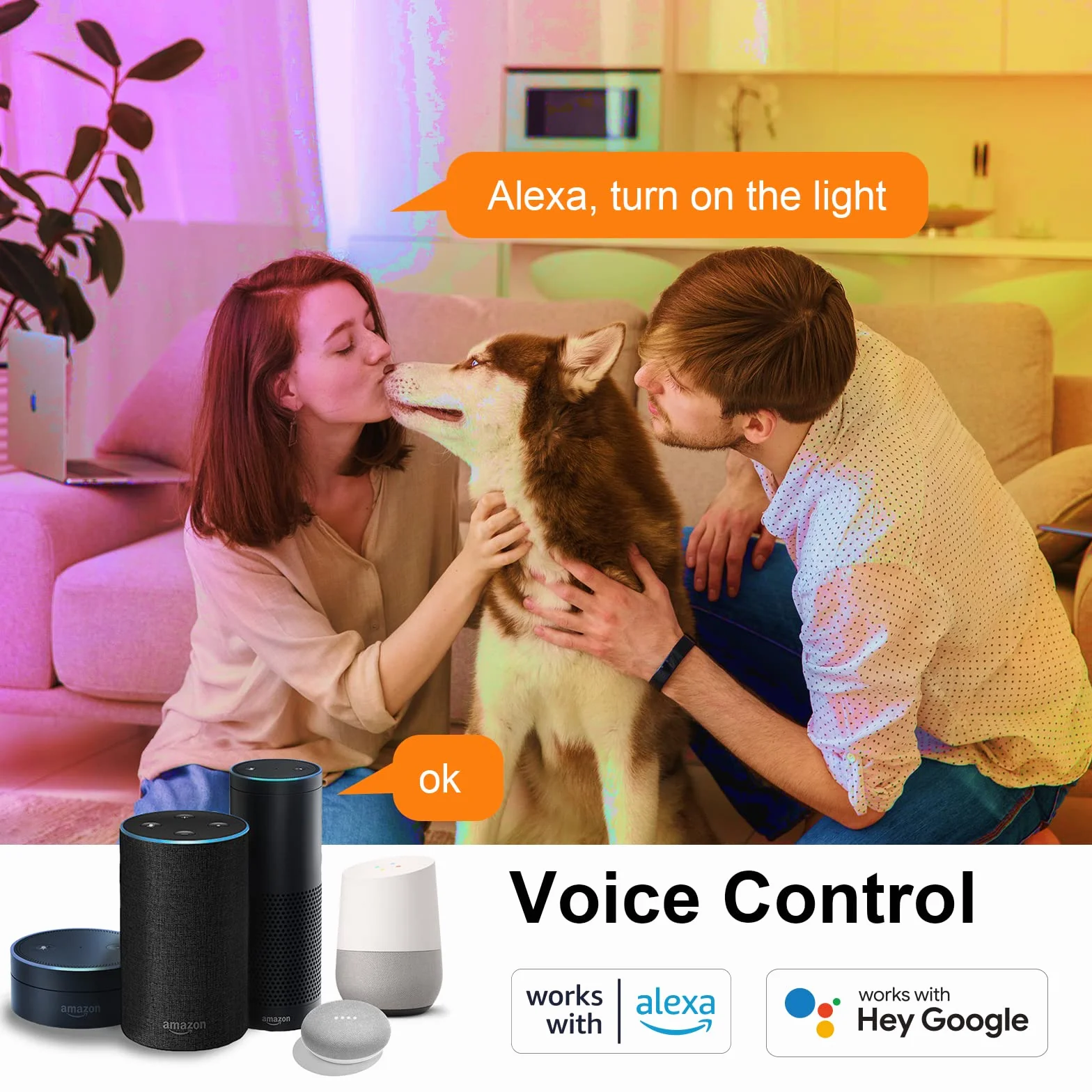 ANTELA Ampoule Connectée WiFi E14 A60 LED Intelligente RGB+CCT 2700K-6500K Compatible Alexa Google Home 2 PCS