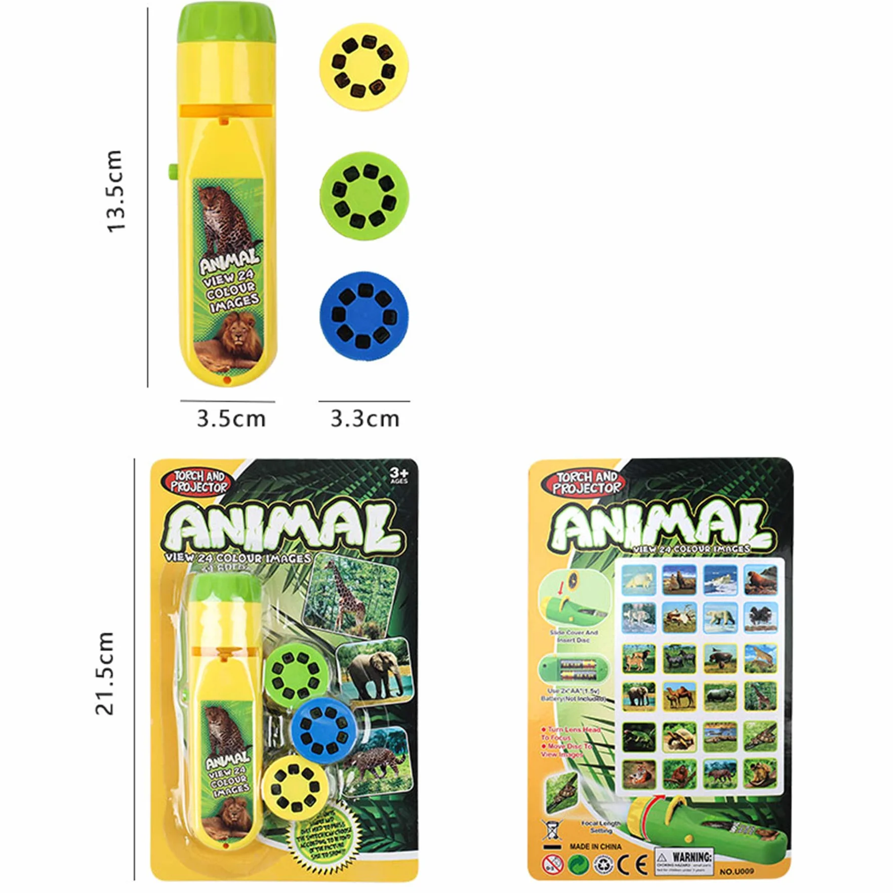 Georgie Porgy Projecteur Lampe de Poche Enfants Jouets Mur Plafond Tente Éducatif Ensemble Scientifique Monde Animal Marin
