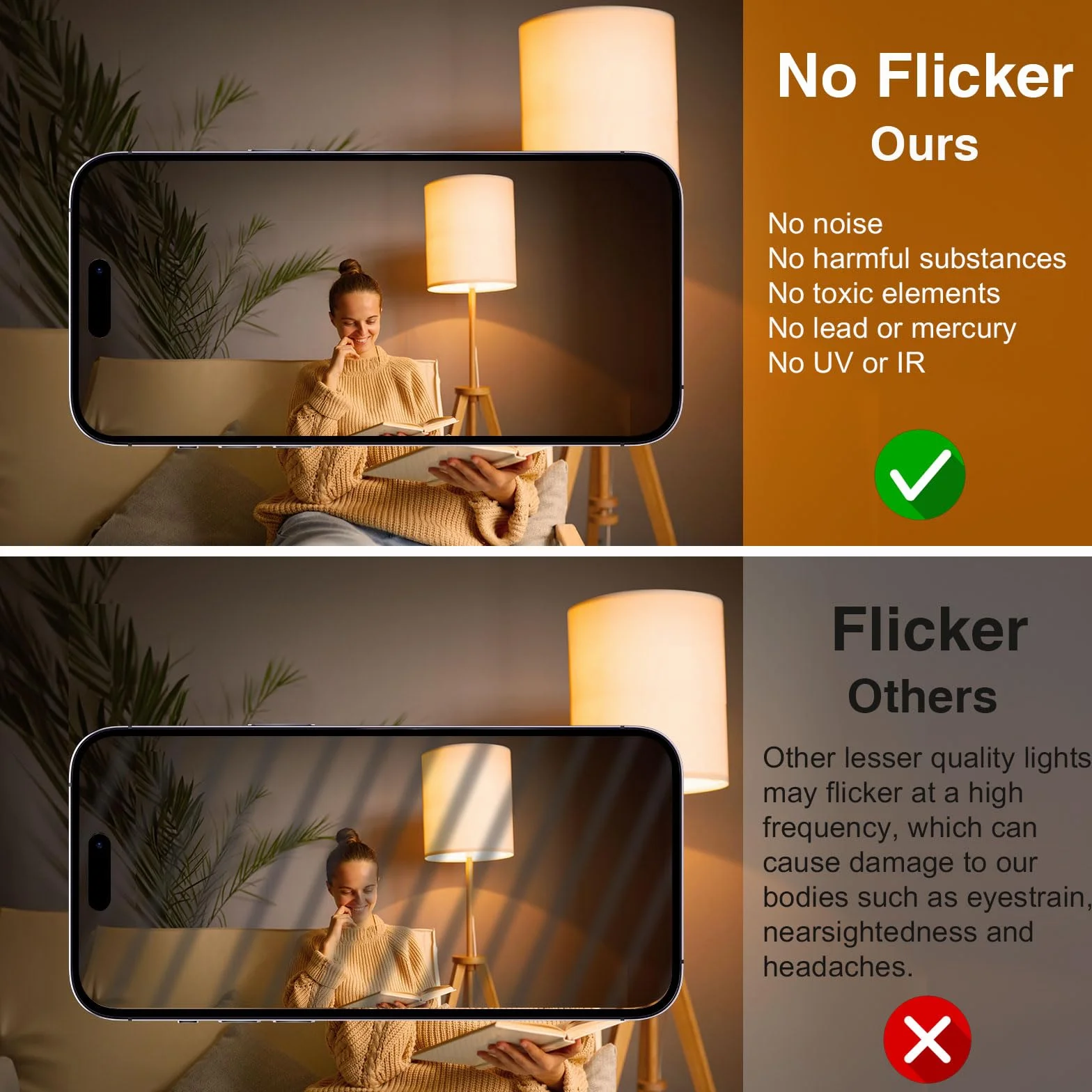 Lampe Fluorescente Compacte 11W G23 Blanc Chaud 2700K 23,5 cm 900LM Tube Rotatif Forme U CFL