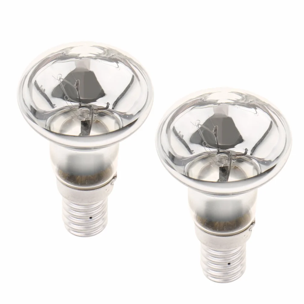 Gazechimp 2pcs 25W SES R39 E14 Ampoules à Réflecteur Verre Lampe Tungstène Spot