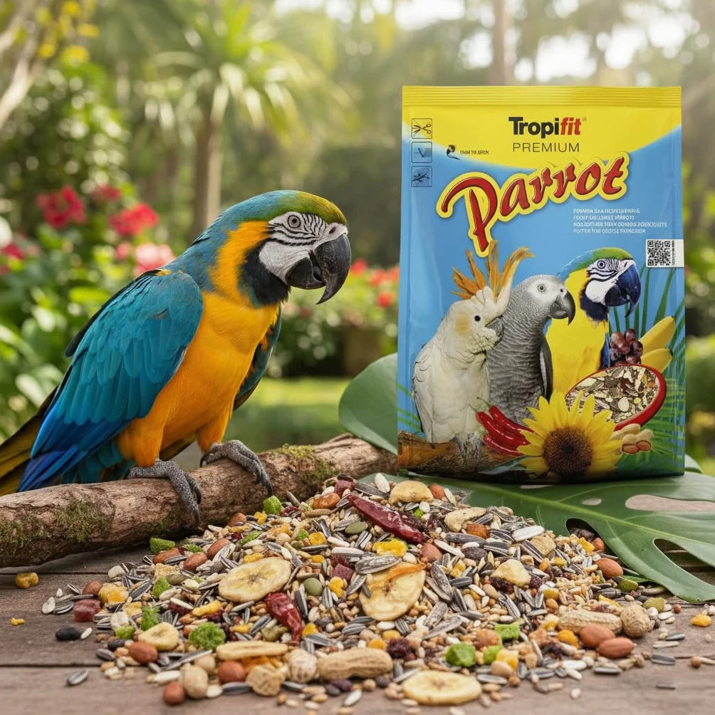 Parrot 1000g Nourriture pour Grands perroquets