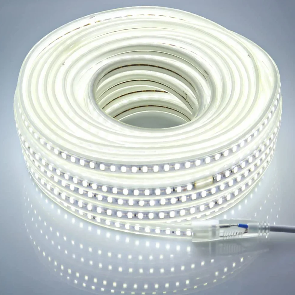 Bande LED 220V Sans Transformateur 20M SMD 5730 120led/m IP67 6000K Blanc Froid