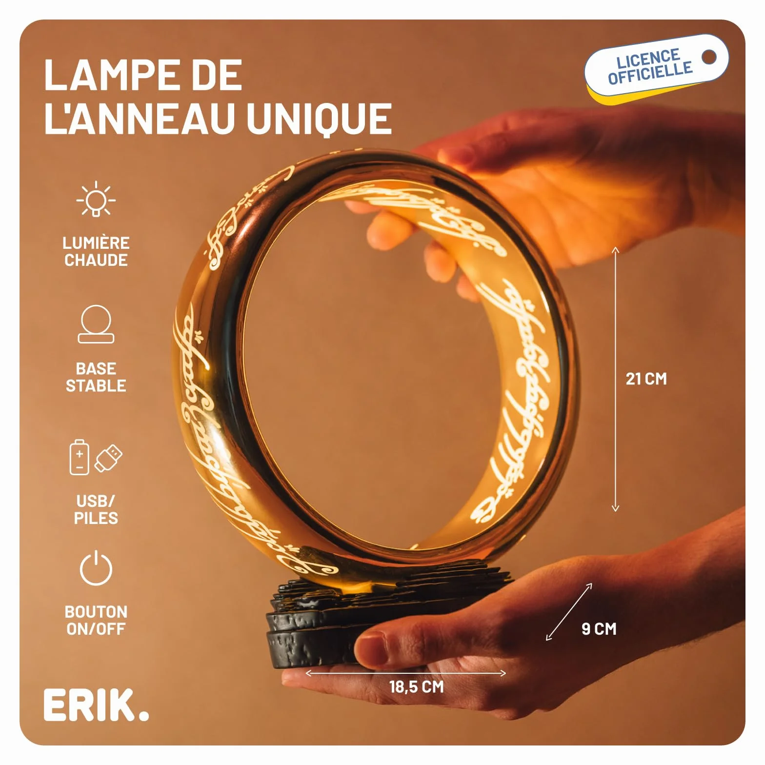 Lampe Seigneur des Anneaux Lampe Décorative Figurine Objets Idée Cadeau Geek