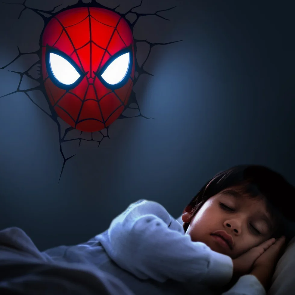 Marvel 3D Deco Light Masque Spider-Man Rouge