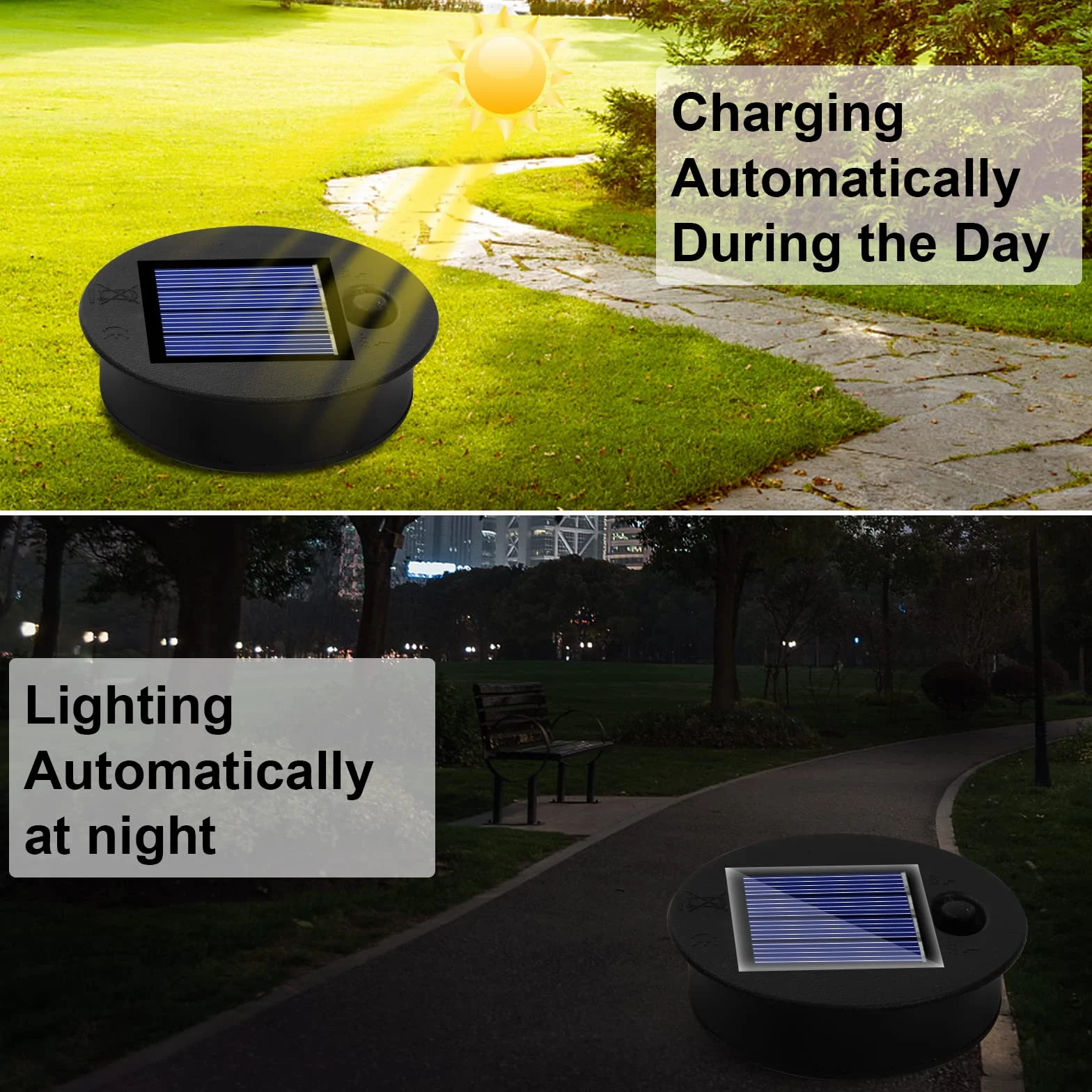 LURICO Lampe Solaire de Rechange 7cm 6 Pièces LED pour Jardin Extérieur
