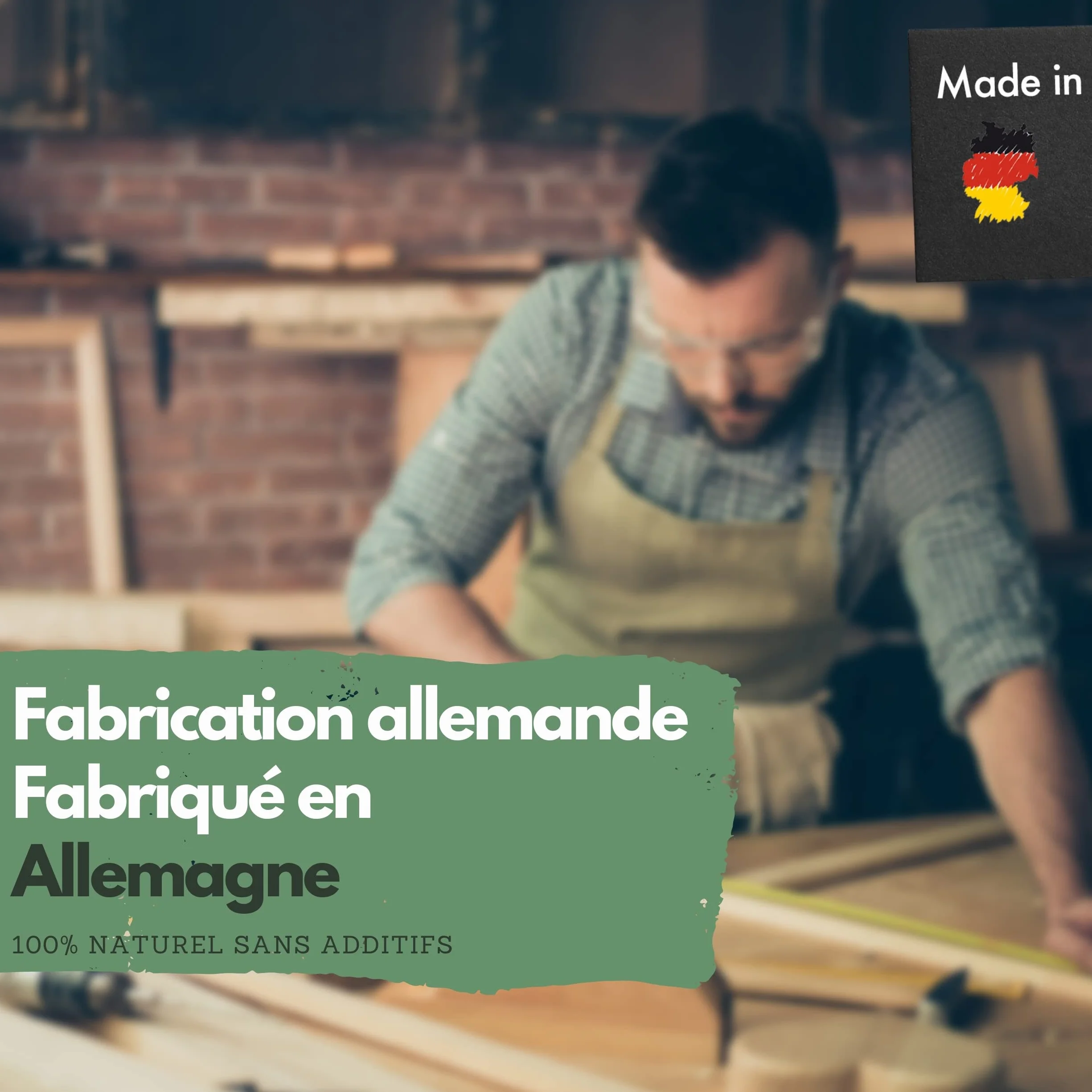 Panteer Torche en cire naturelle 45 minutes Fabriqué en Allemagne