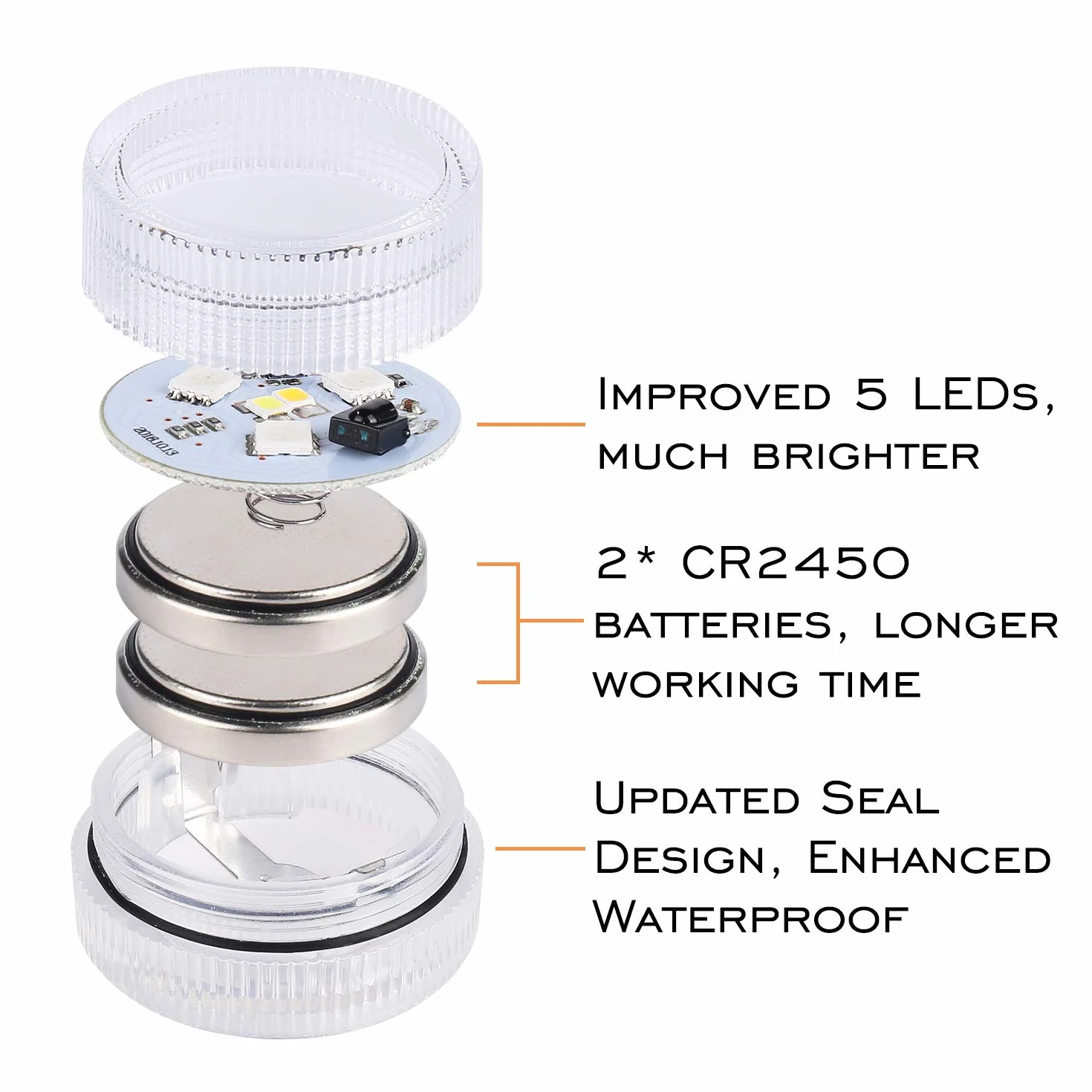 ALED LIGHT Mini Lumières LED Submersible RGB Multicolore Étanche avec 2 Télécommandes pour Piscine Étang Aquarium