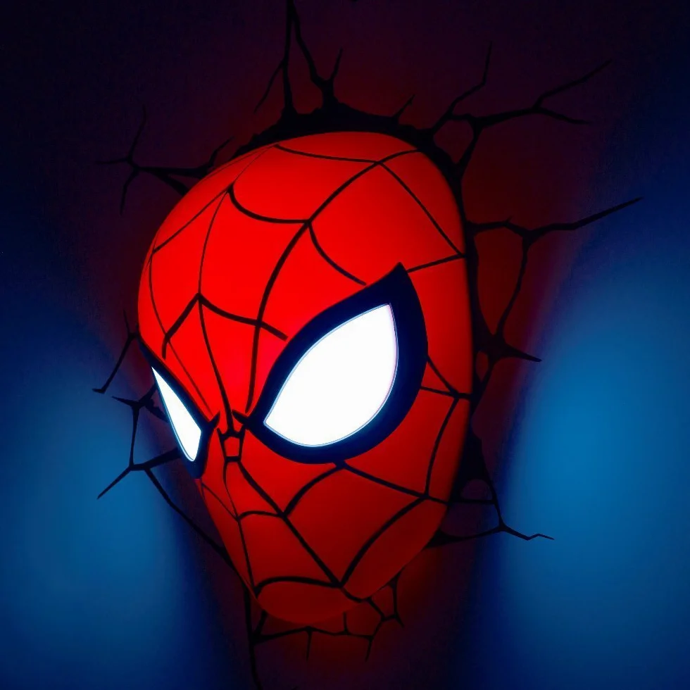 Marvel 3D Deco Light Masque Spider-Man Rouge