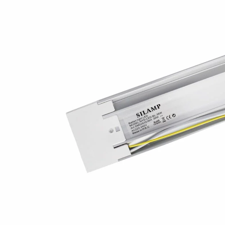 SILAMP Réglette LED 120cm 36W Blanc Froid 6000K-8000K