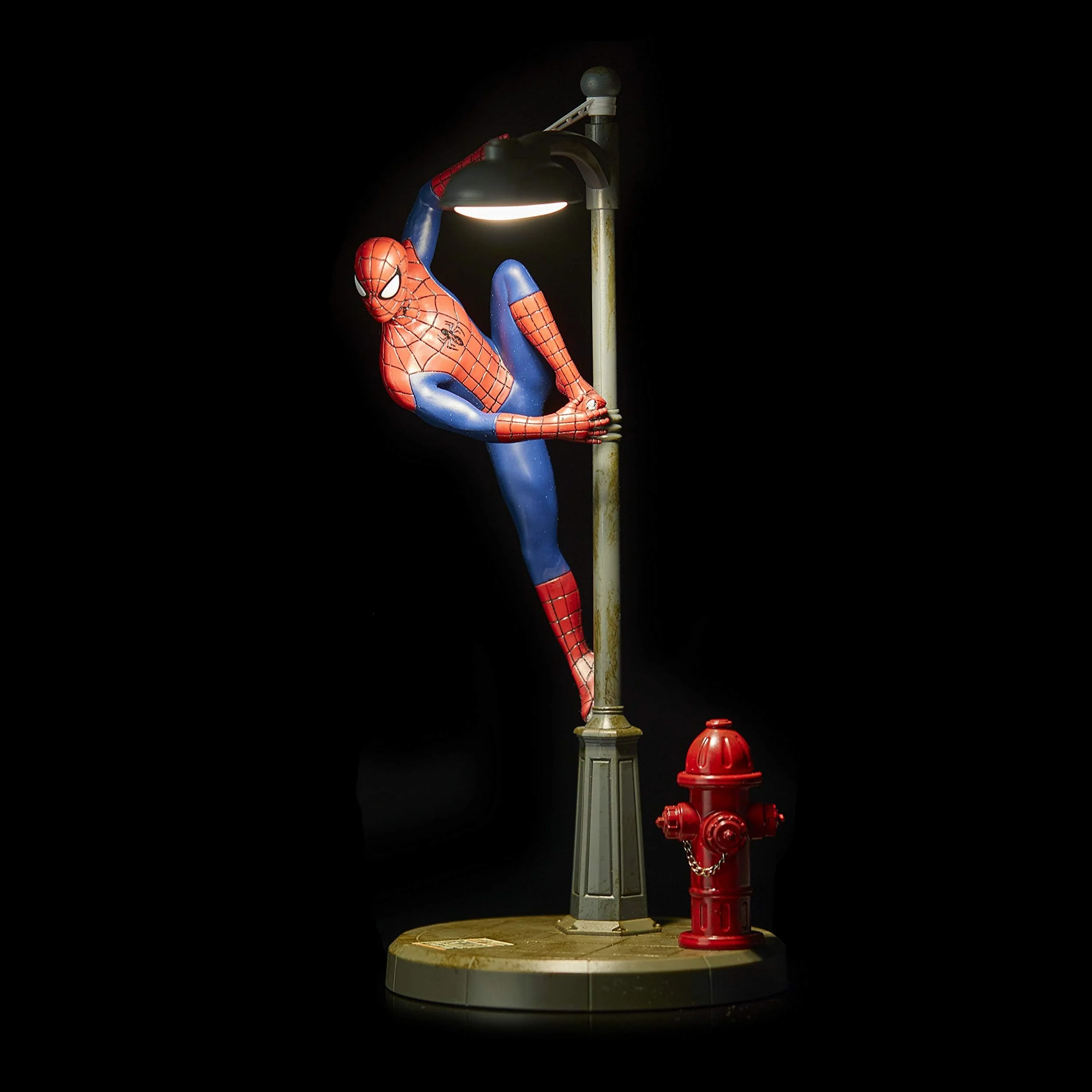 Lampe de Bureau Spiderman Officielle Disney Marvel Streetlight Spider Man Cadeau Fans Multivers