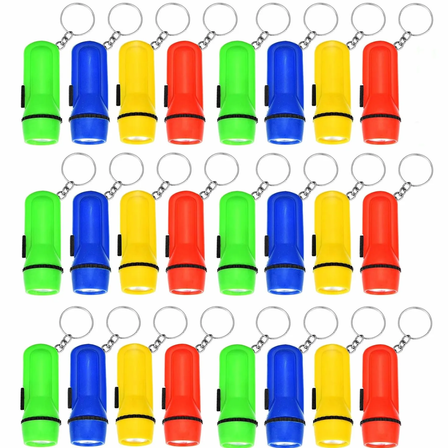 Mini lampe porte-clés enfants 24 pièces cadeaux anniversaire goodie bag