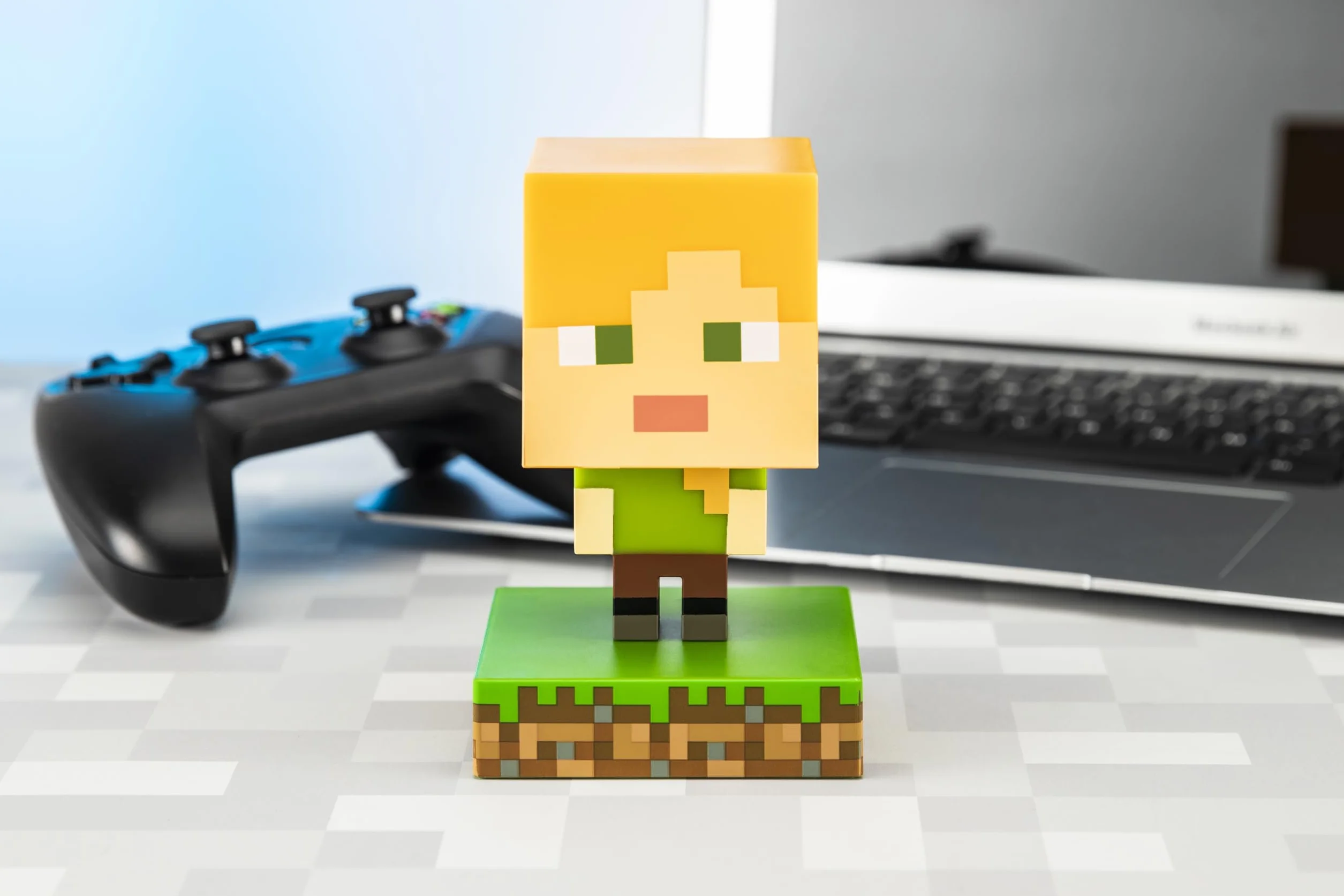 Paladone Lumière Icone Minecraft Alex BDP Mini Veilleuse Pixelisée Lumineuse Multicolore