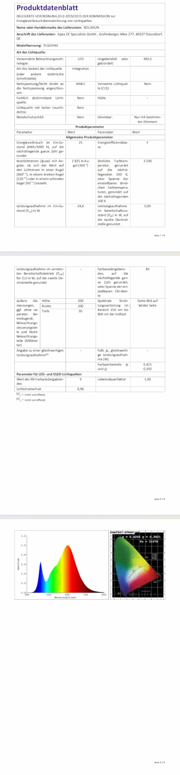 Projecteur de piscine LED PAR56 40W 12V AC/DC IP68 Éclairage submersible blanc chaud