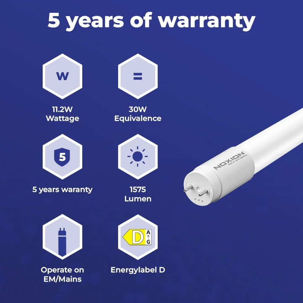 Noxion Tube LED T8 Avant Extreme 11.2W 1575lm 865 Lumière Du Jour 90cm Équivalent 30W
