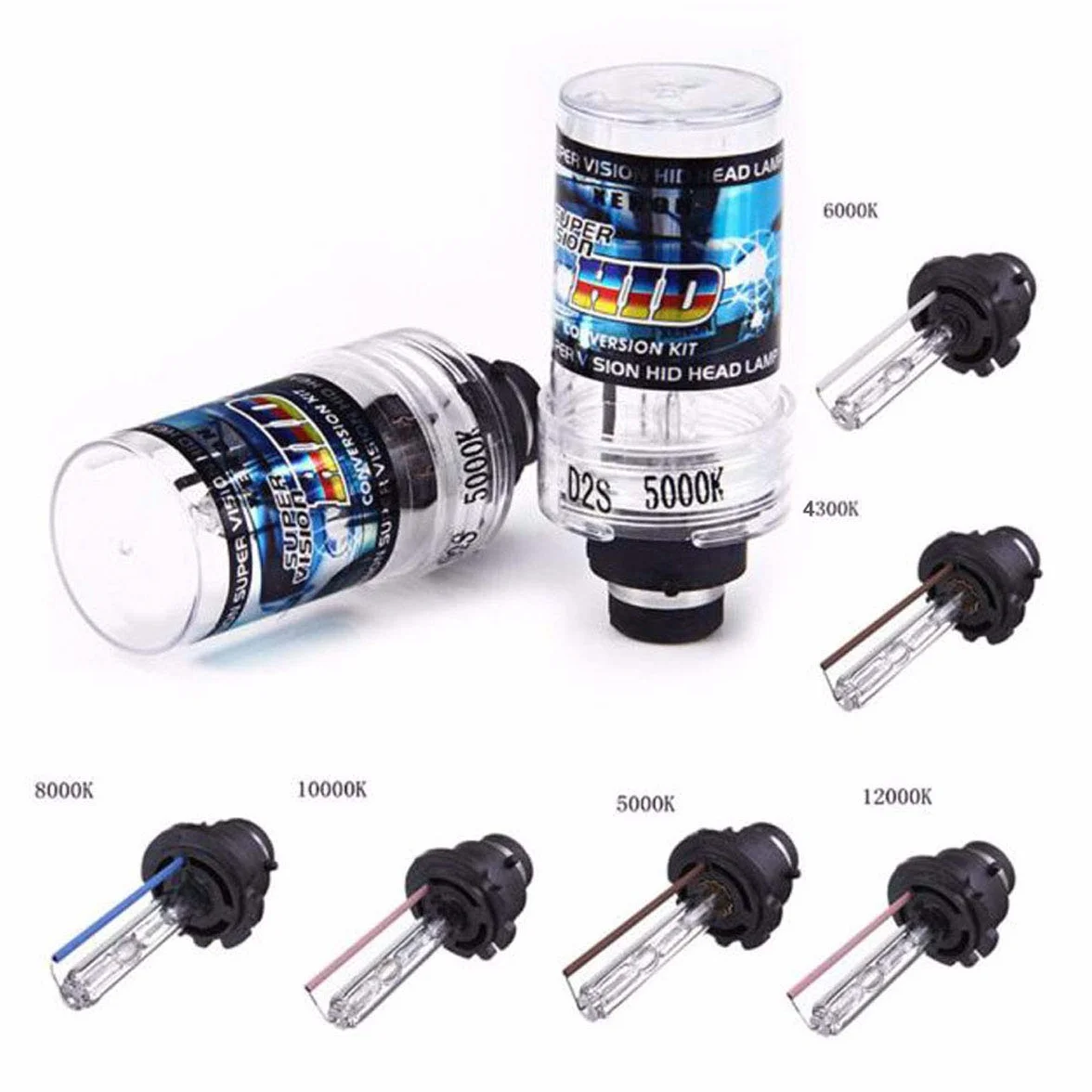 Ampoule xénon D2S DHI 35W 4300K 5000K 6000K 8000K 10000K