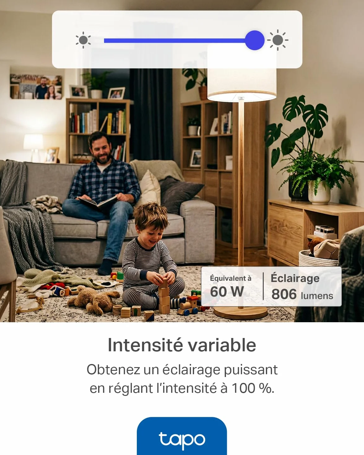 Tapo Ampoule Connectée WiFi LED E27 Multicolore 2500K-6500K Dimmable 8.7W 806Lm Compatible Alexa Google Home L530E 4-pack