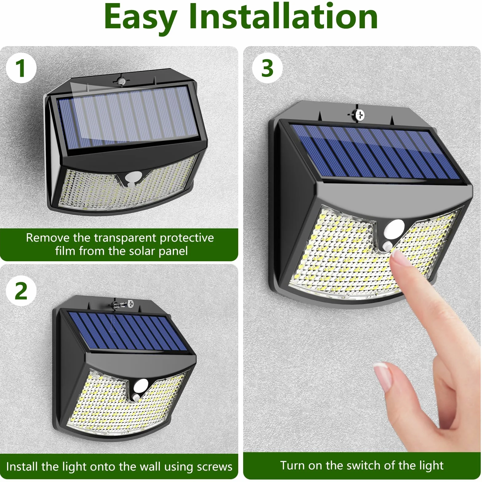 Lampe Solaire Exterieur Lot de 6, IP65 Étanche 3 Modes, Éclairage Extérieur pour Jardin Garage Patio