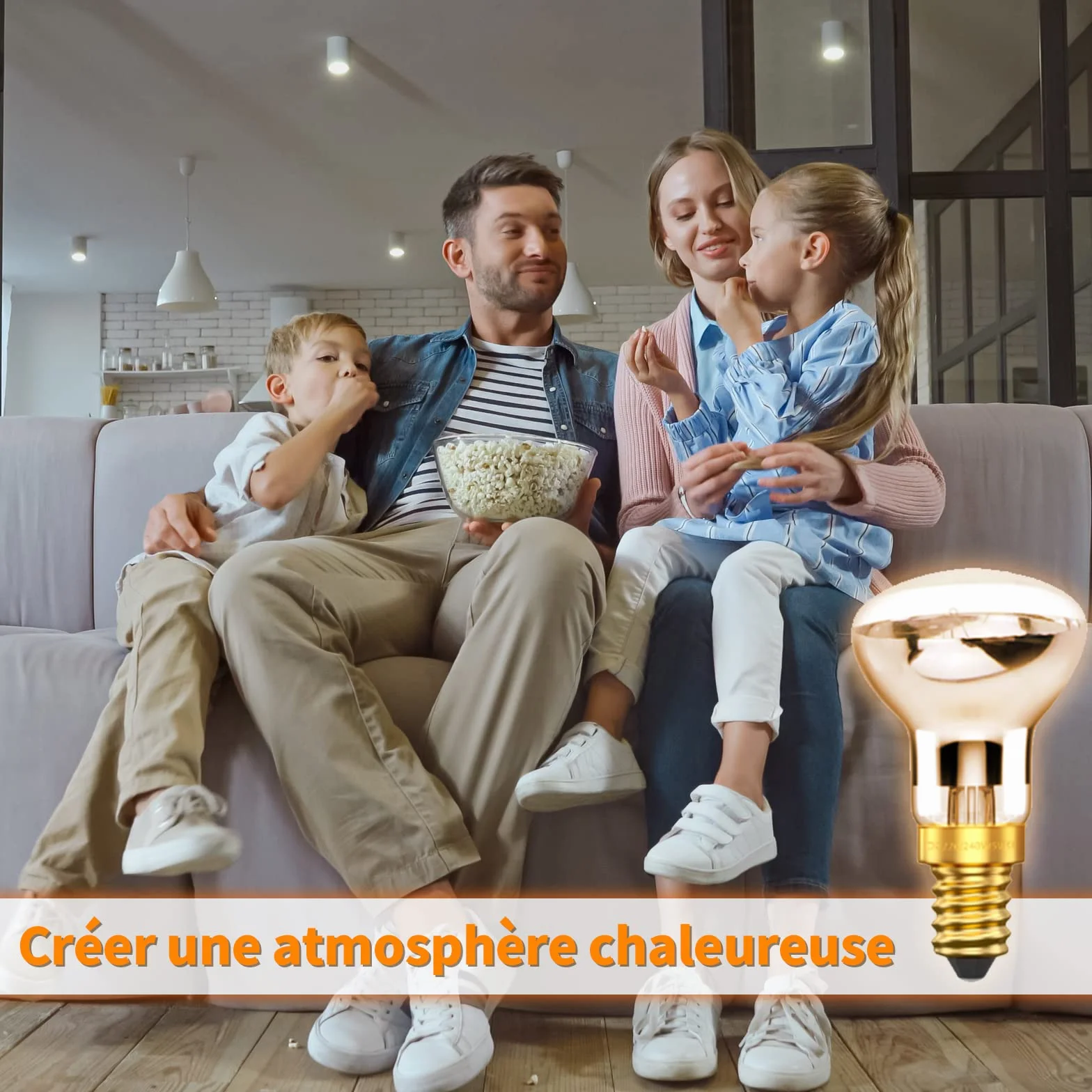Bonlux 25W E14 R39 ampoule lampe à lave 4pcs