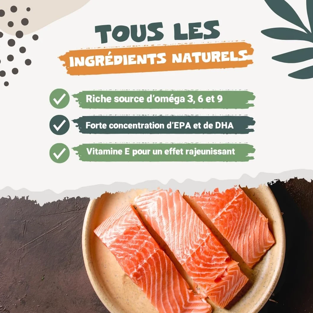 Pets Purest Huile de Saumon pour Chien et Chat 500ml Omega 3 6 9 Vitamine E