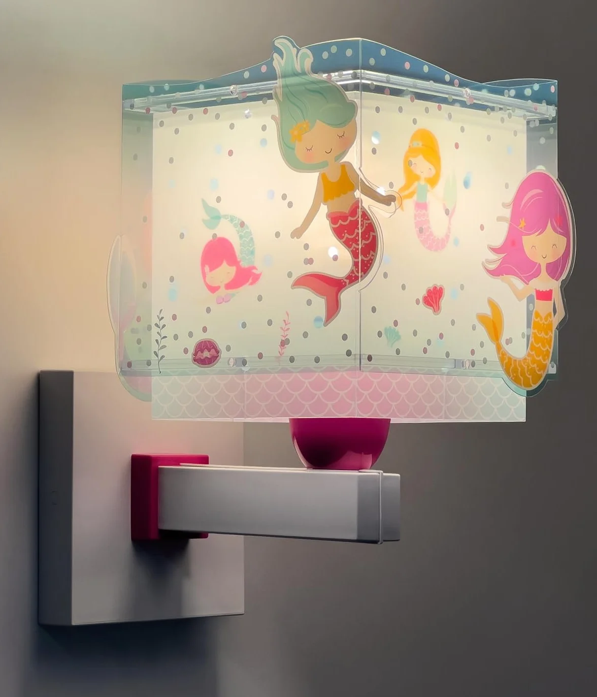 Dalber Applique murale Sirènes Mermaids E27 Lumière chambre enfant