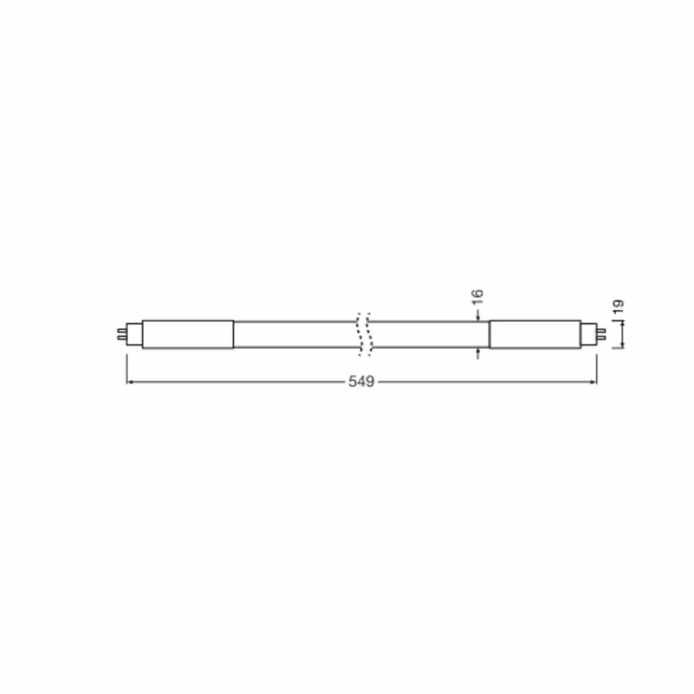 LEDVANCE Tube LED T5 Direct 230V High Output 11W 1700lm 840 Blanc Froid 55cm Équivalent 24W