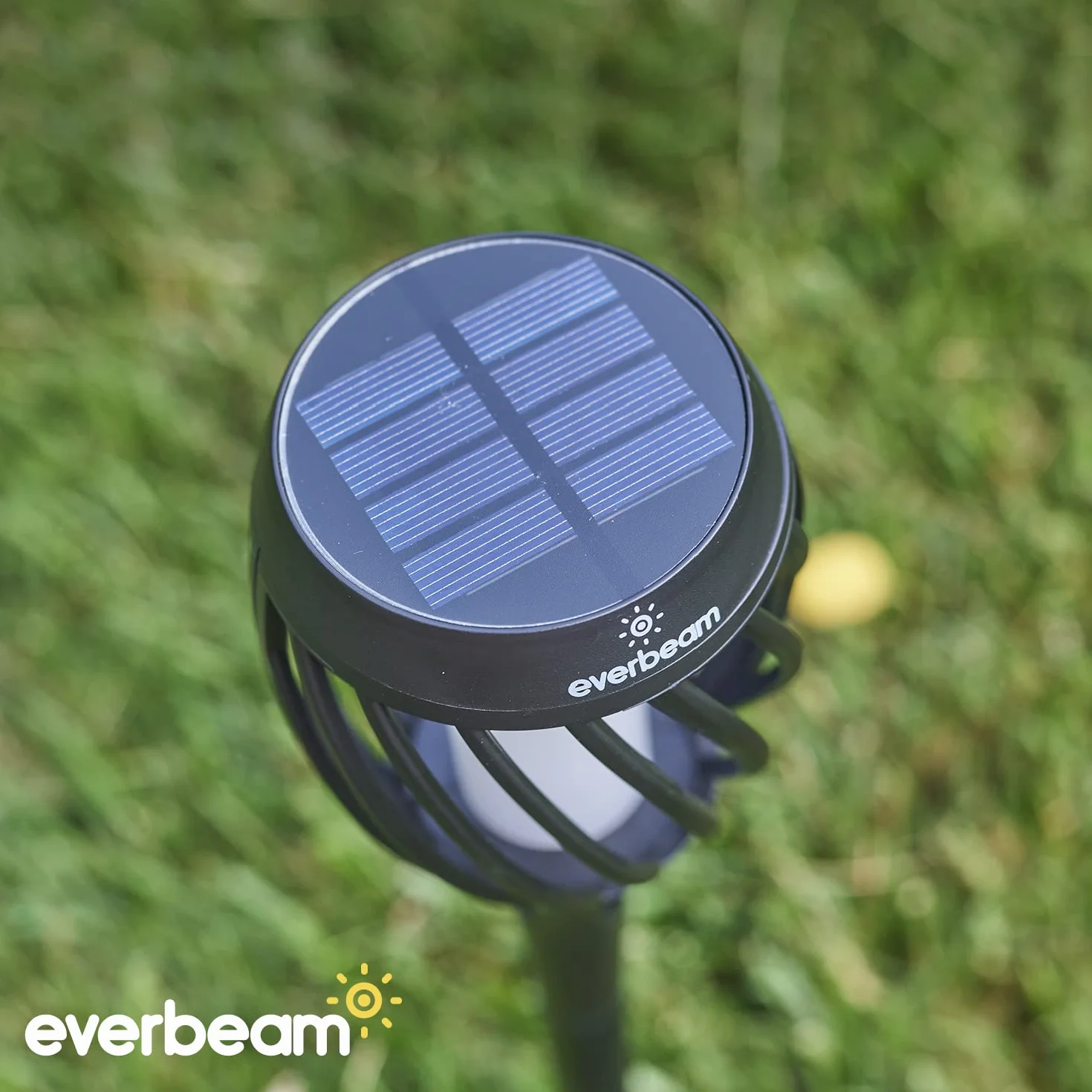Everbeam P2 Lampe torche solaire à flamme vacillante IP65 Imperméable 2pack