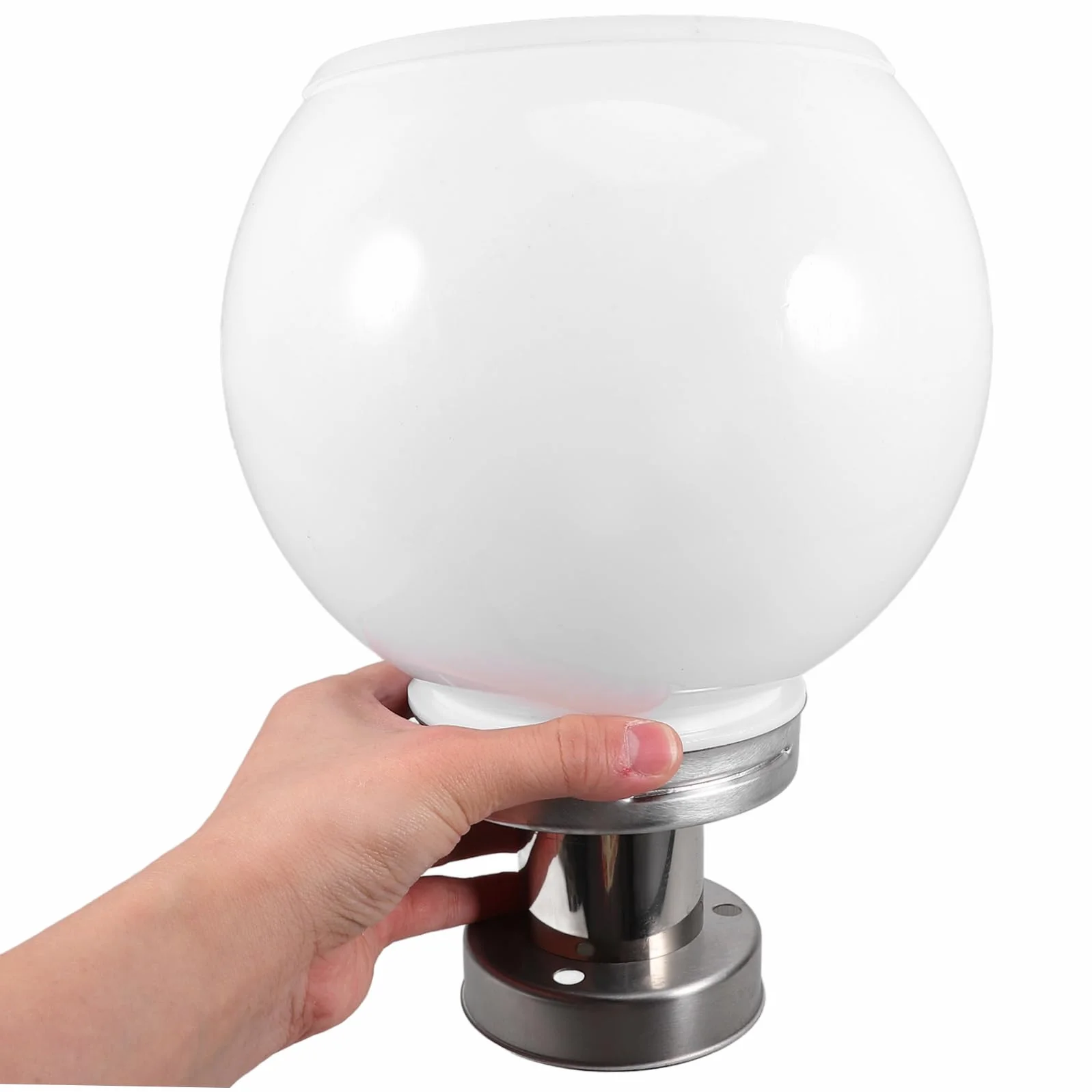 NUOBESTY Lampe Solaire Extérieure LED 10.04 Pouces Étanche pour Pilier Rond Éclairage Jardin