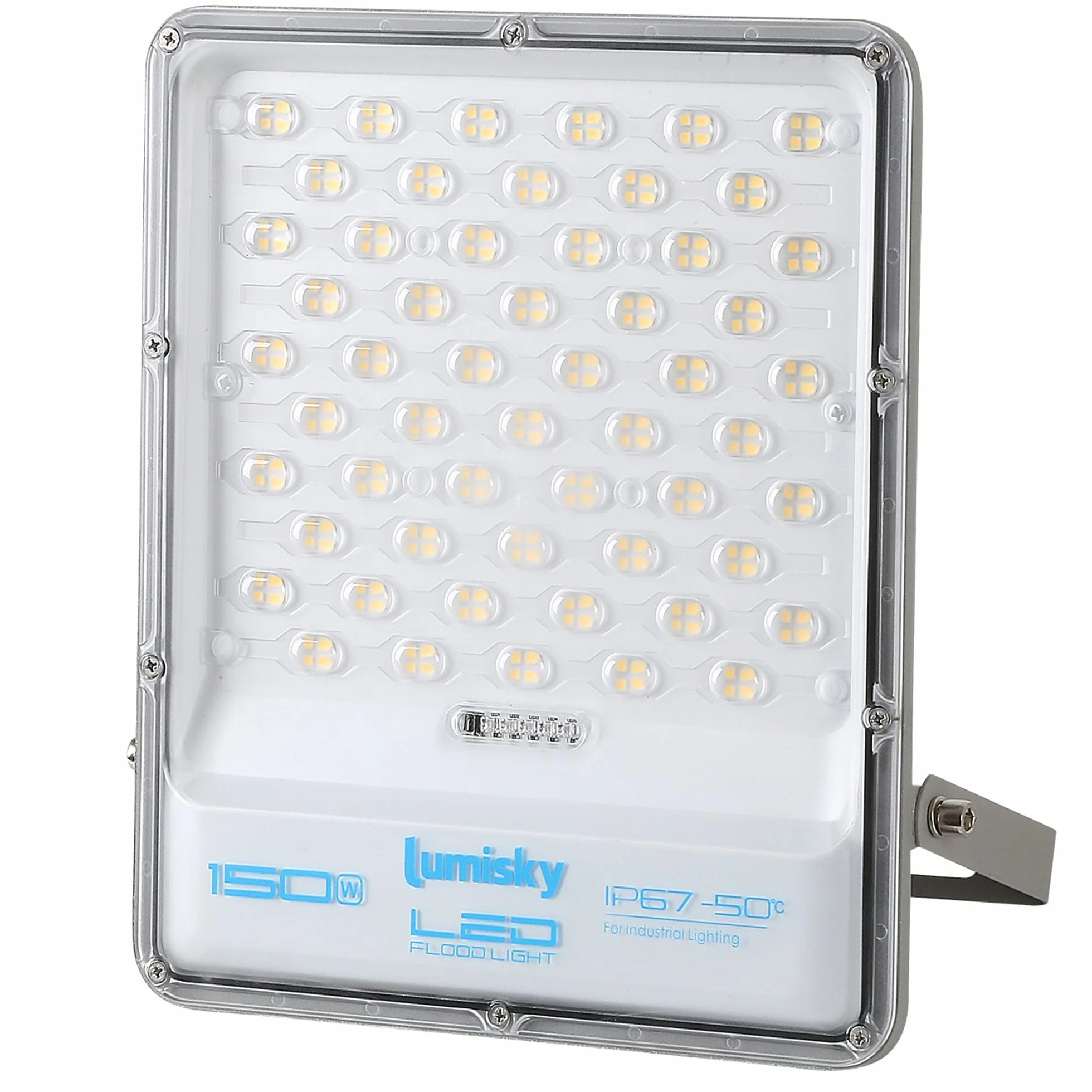 Lumisky TITAN Projecteur solaire LED blanc chaud/froid avec panneau solaire déporté et télécommande H30.5cm