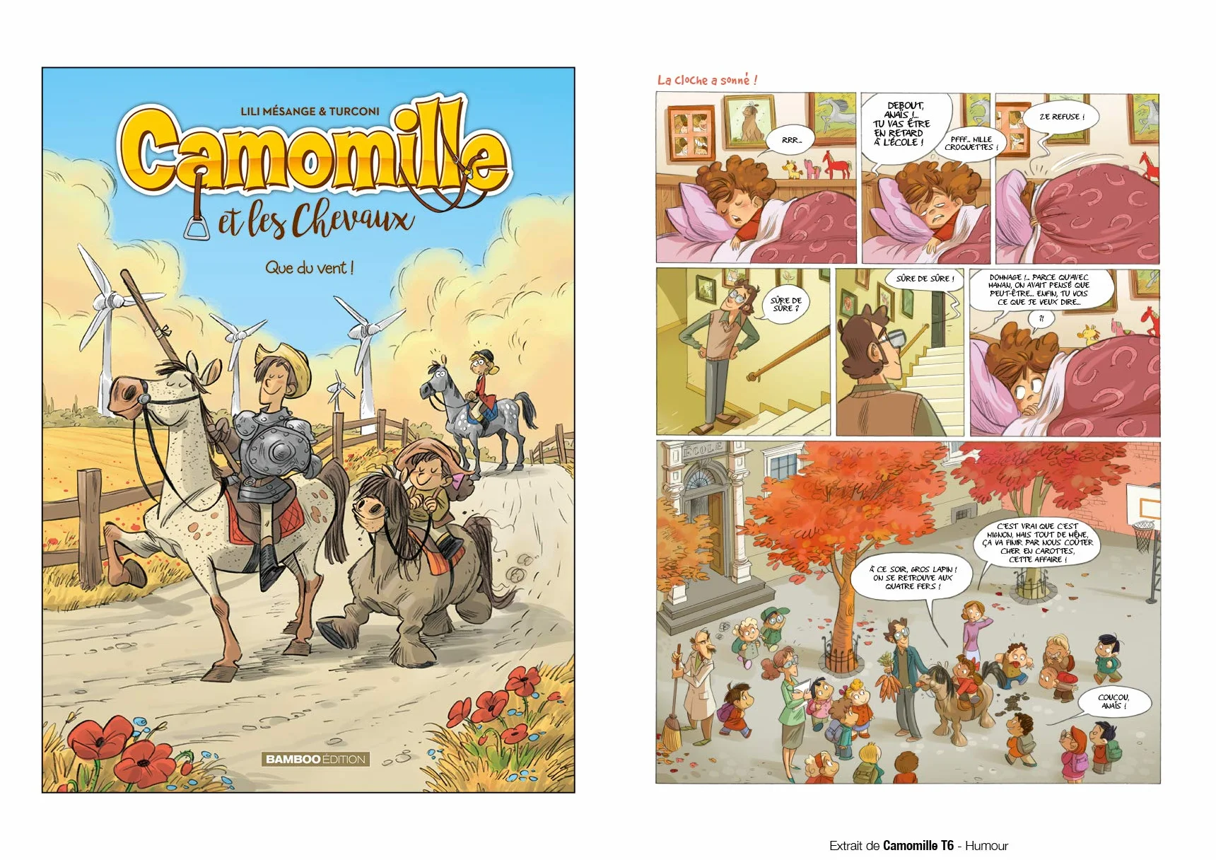 Camomille et les chevaux tome 07: Que du vent !