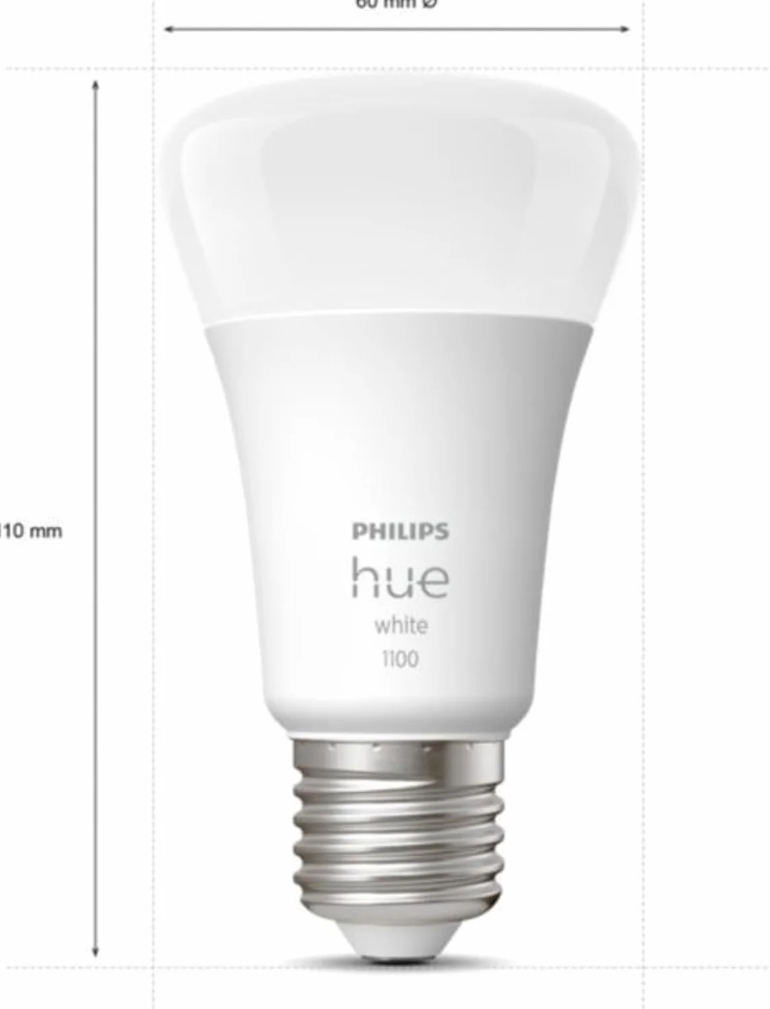 Philips Hue White E27 ampoule 1055lm dimmable lumière blanche chaude compatible Alexa