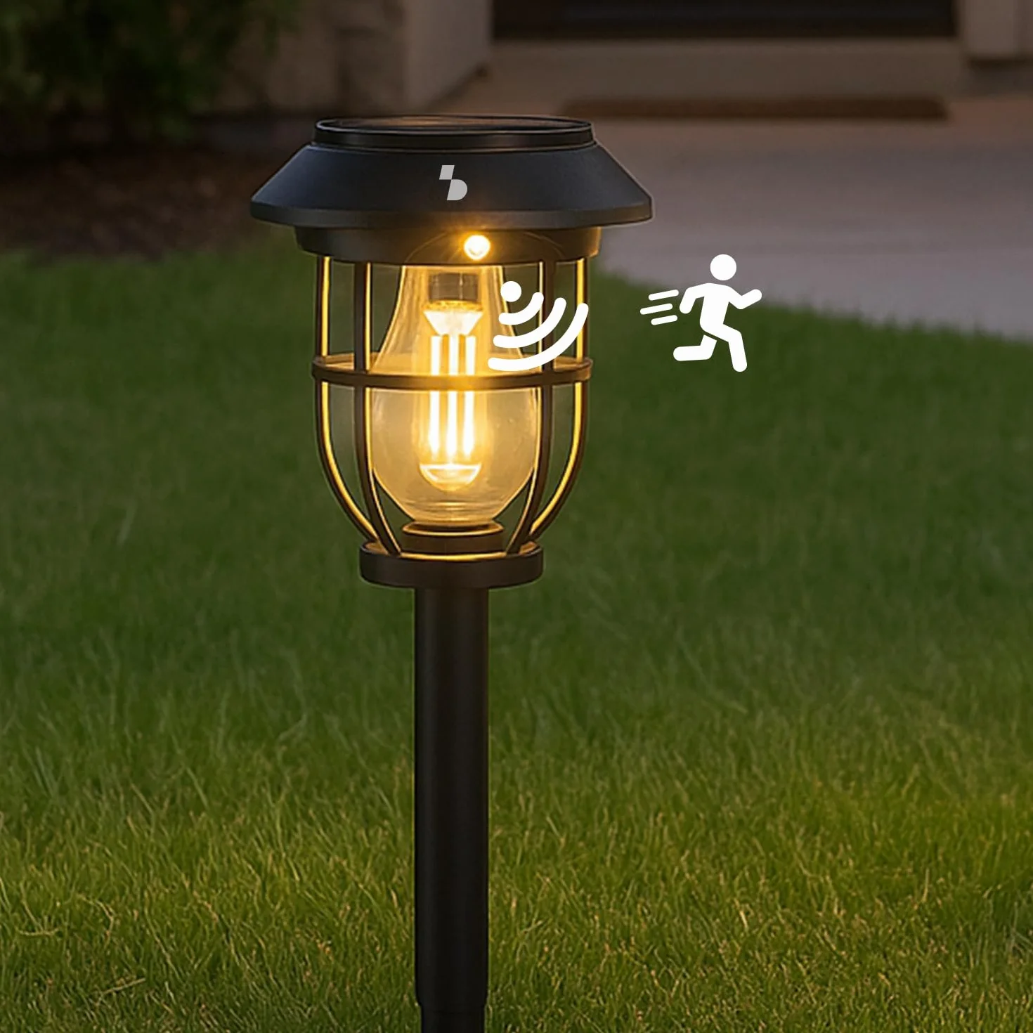 BEPER P207ILO106 Lampe solaire de jardin avec détecteur de mouvement IP44