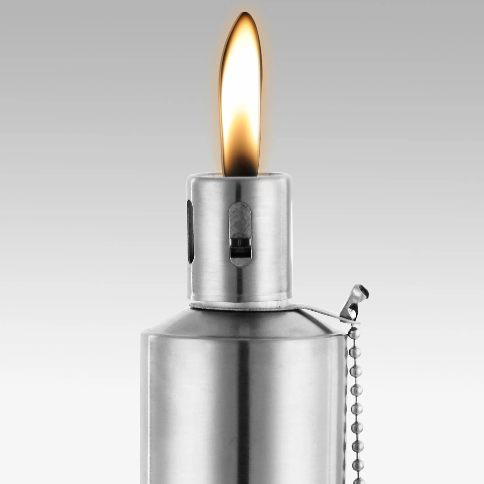 Deuba Torche de jardin à l'huile flambeau acier inoxydable 115 cm