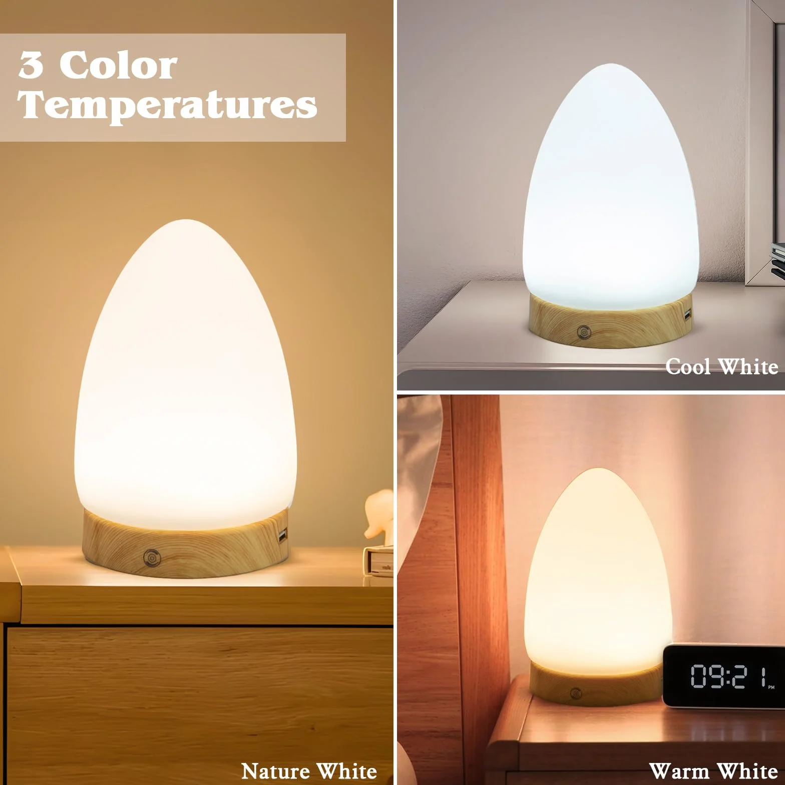 Lampe lumière du jour 10 000 lux luminothérapie dépression spectre complet 3 couleurs 4 luminosité réglables