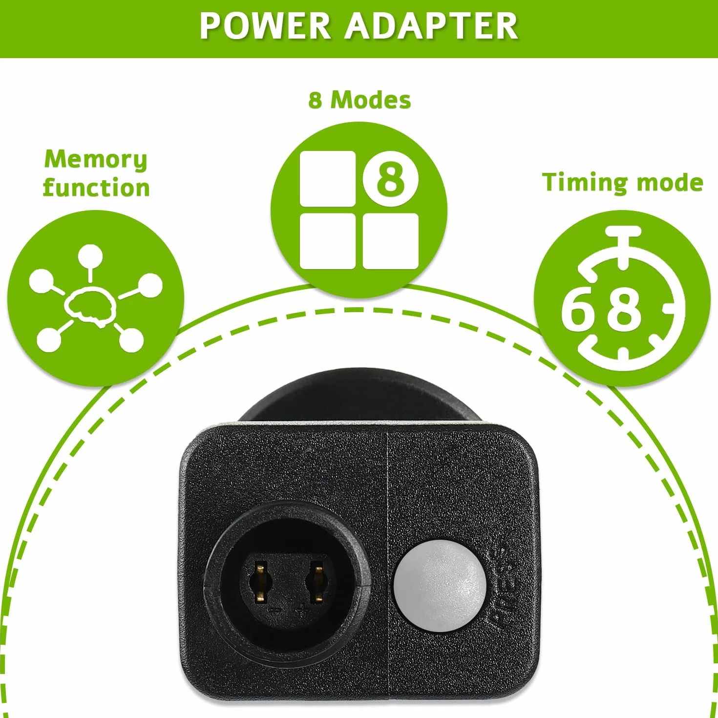 LED Transformateur 31V 9W IP44 avec Minuterie 8 Modes pour Lumières de Décoration