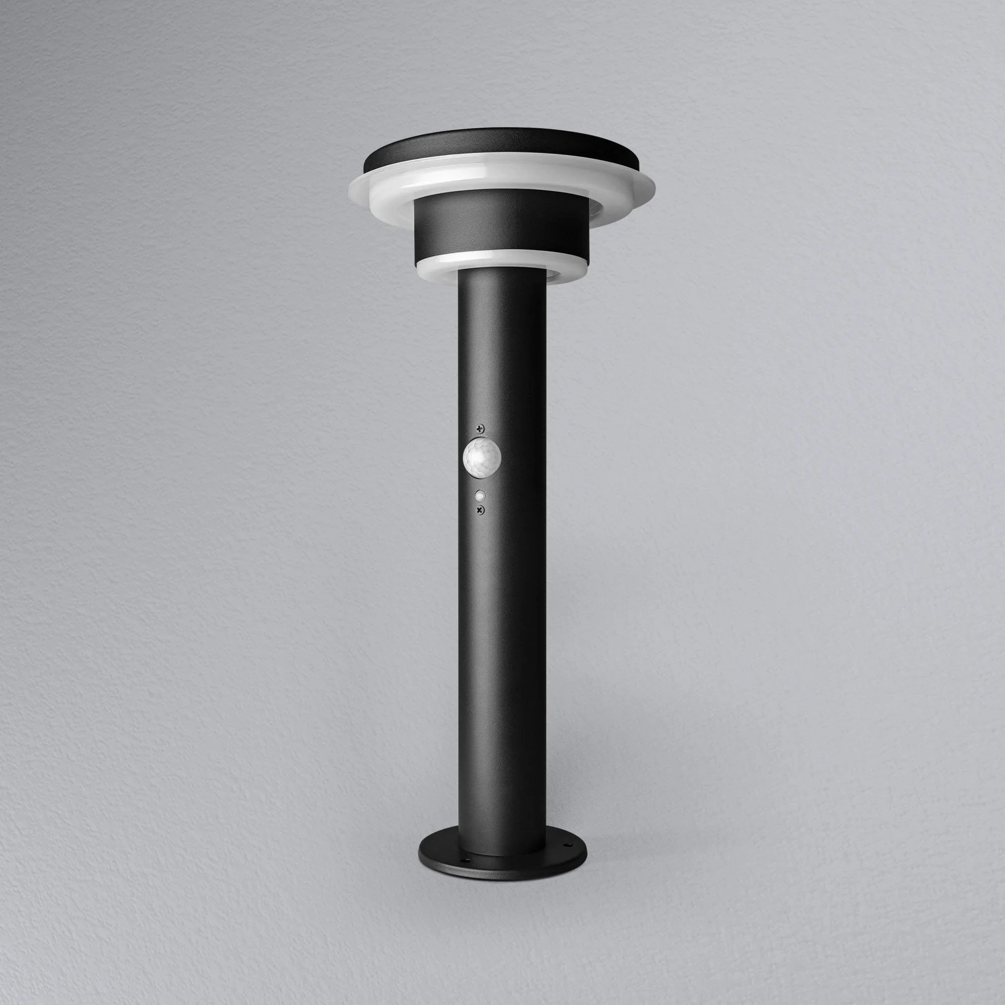 LEDVANCE Lampadaire solaire Endura Style, acier inoxydable, 6 W, noir