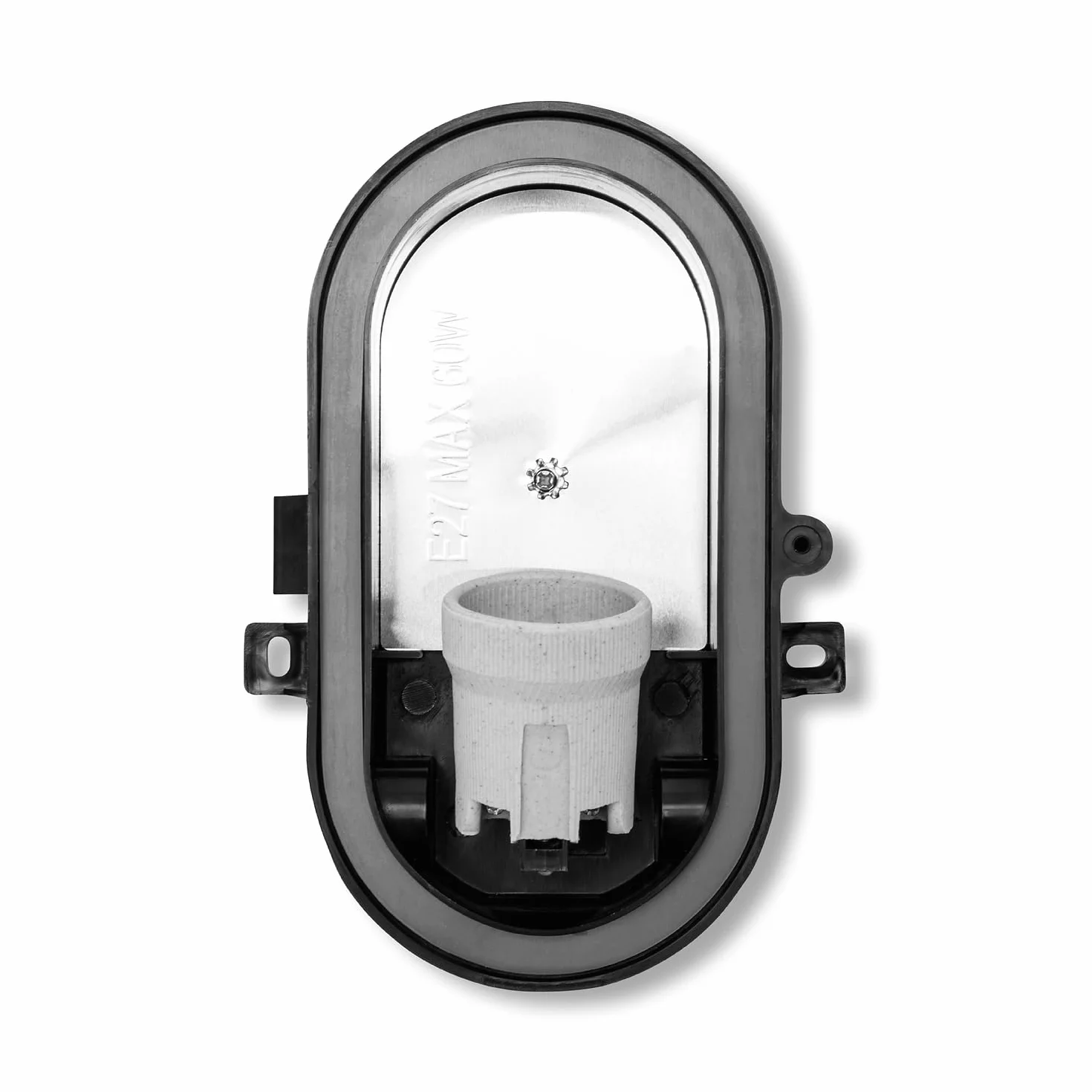 Velamp Applique Ovale E27 noir